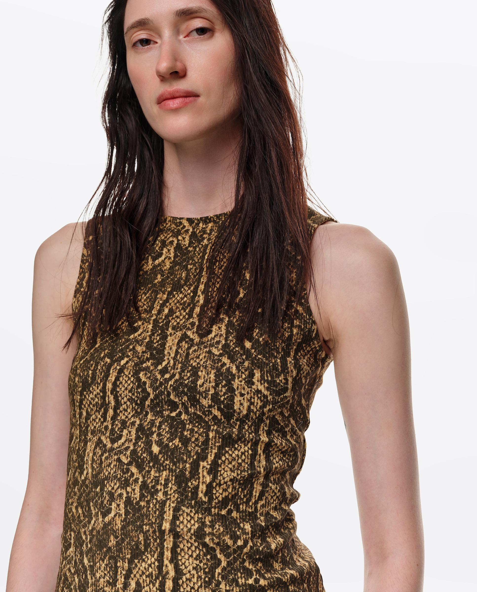 Top de mujer ajustado escote barco reptile - Bimba y Lola - Ocre Ocre-2