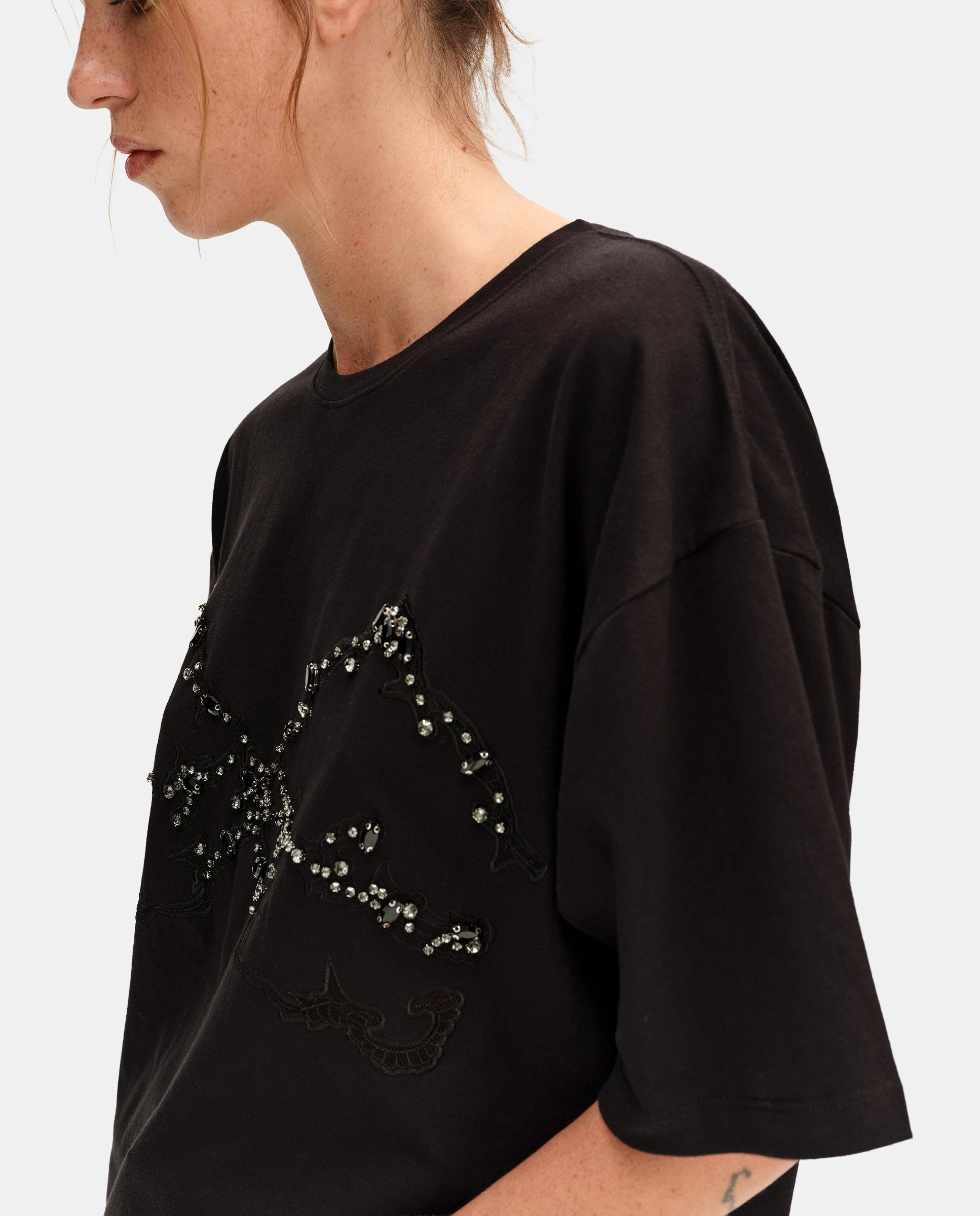 Camiseta de mujer oversize piedras - Bimba y Lola - Antracita Antracita-2