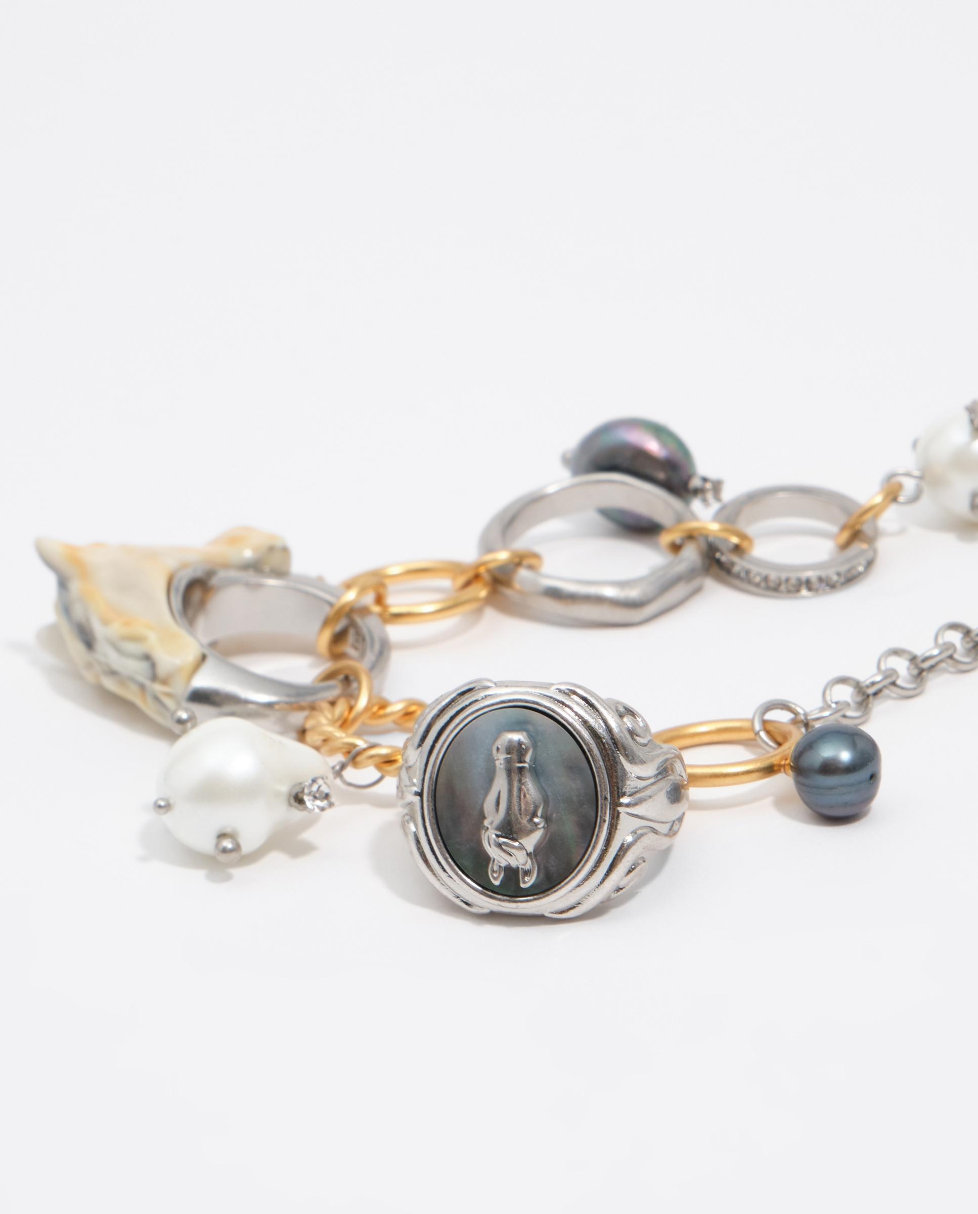 Collar cadena y anillos caballos - Bimba y Lola - Plateado Plateado-3