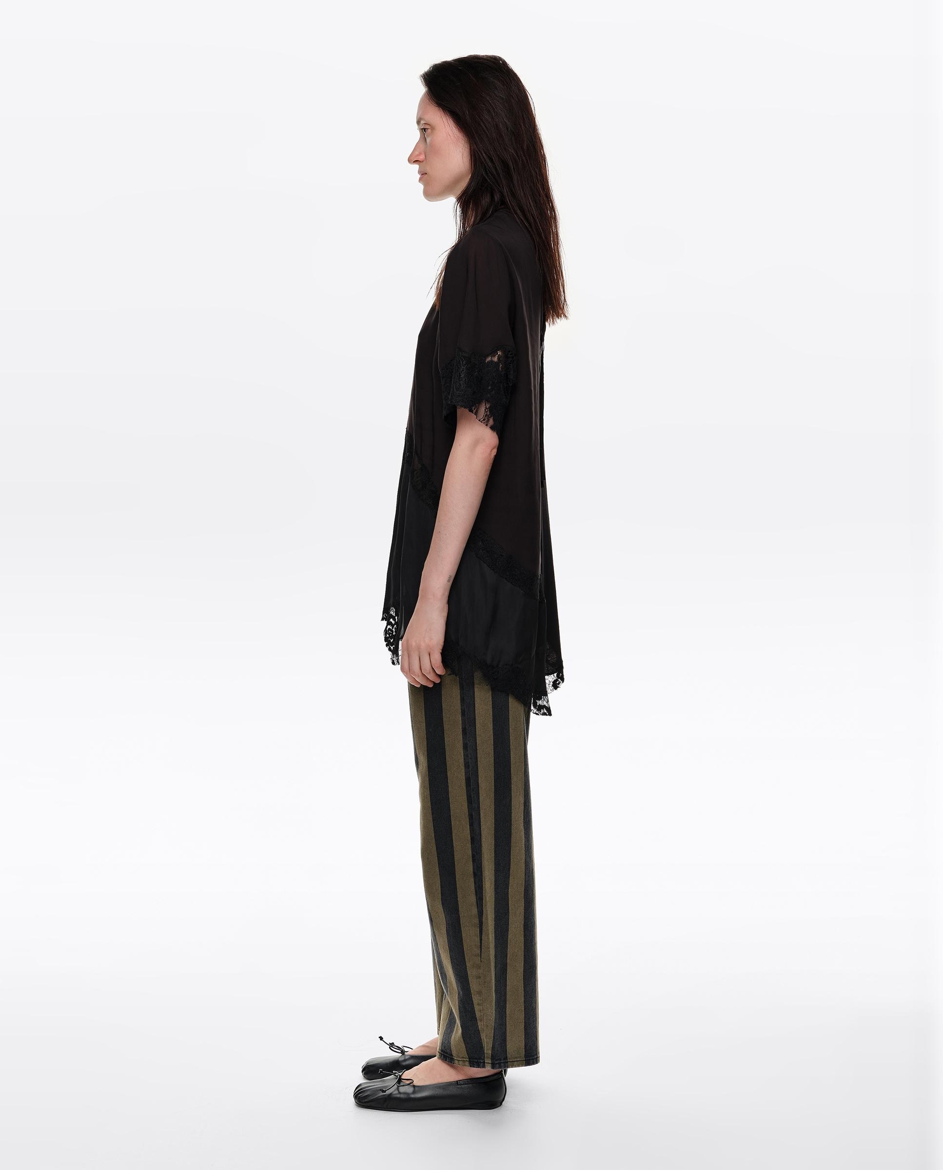 Camiseta de mujer patchwork encajes - Bimba y Lola - Negro Negro-3