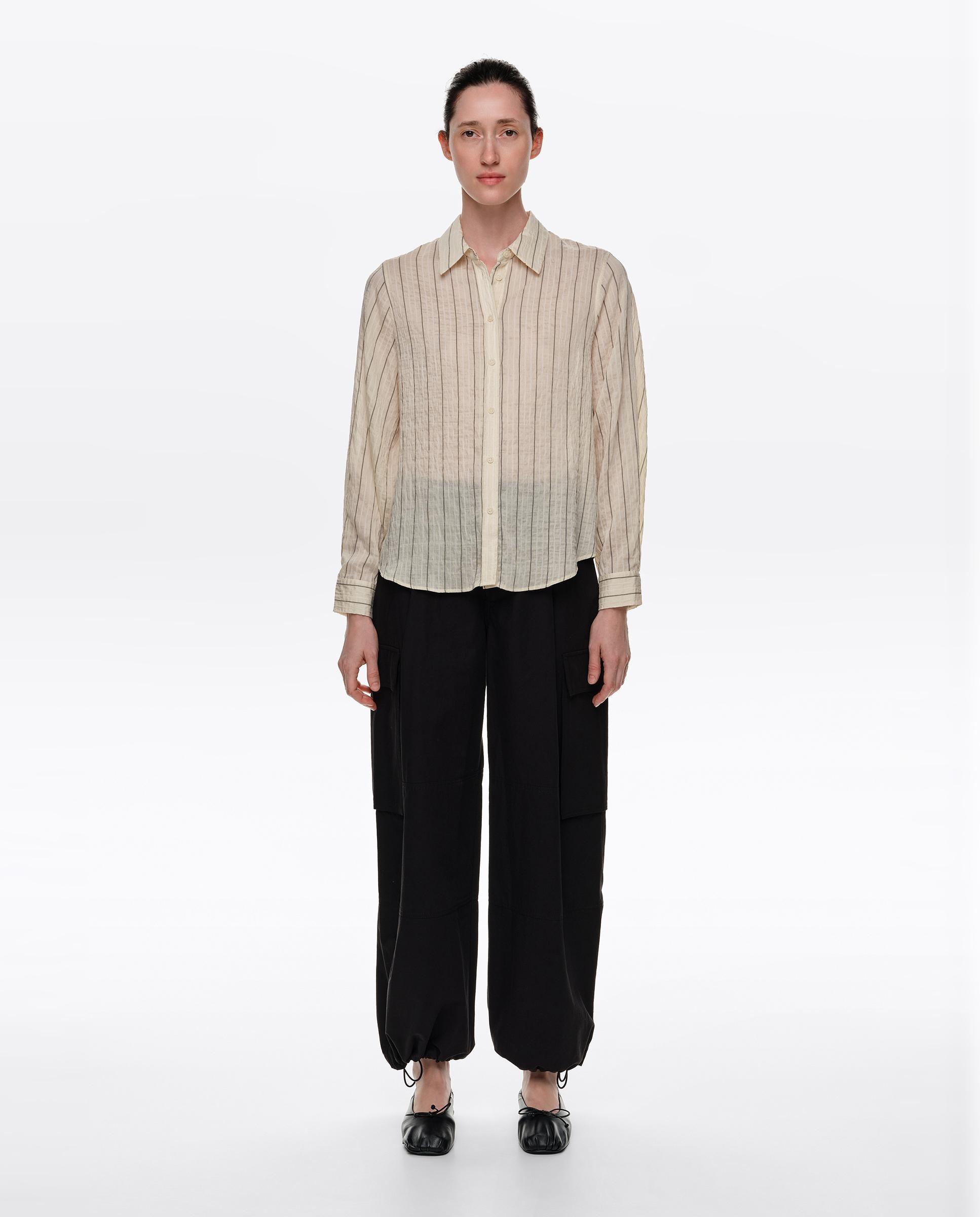 Camisa de mujer femenina recta - Bimba y Lola - Natural Natural-1