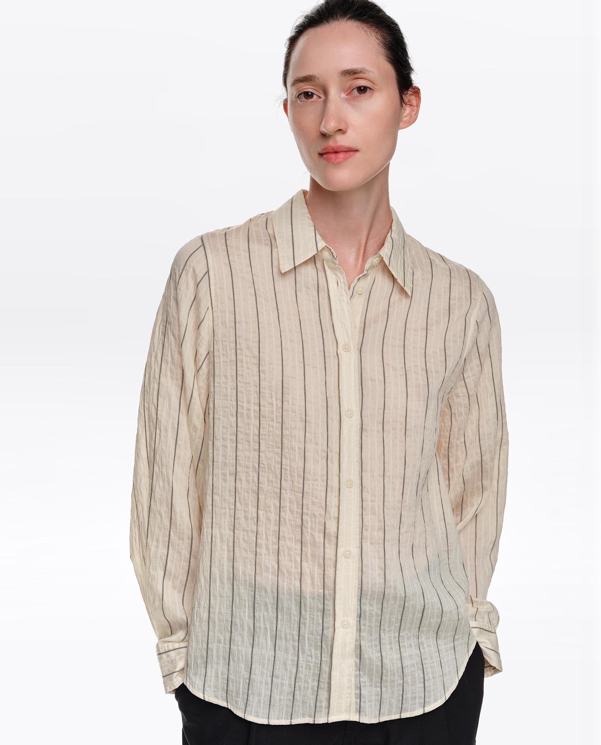 Camisa de mujer femenina recta - Bimba y Lola - Natural Natural-2