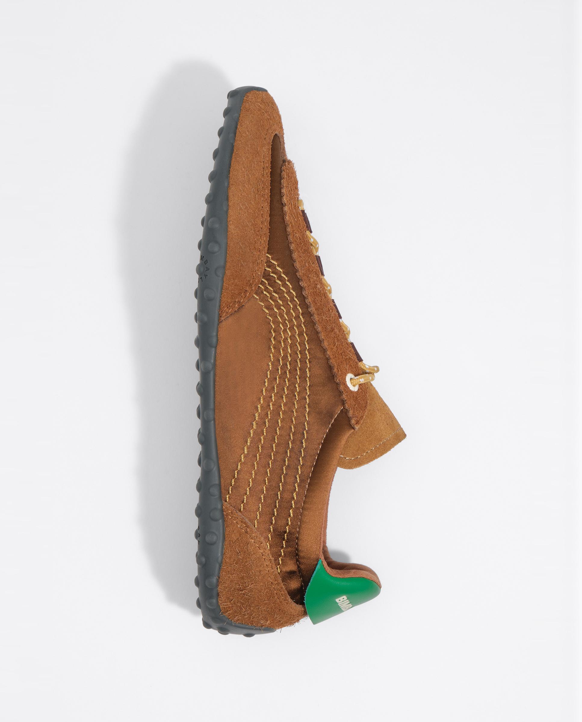 Zapatillas retro de mujer 13 22 en serraje y tejido - Bimba y Lola - Cuero Cuero-5