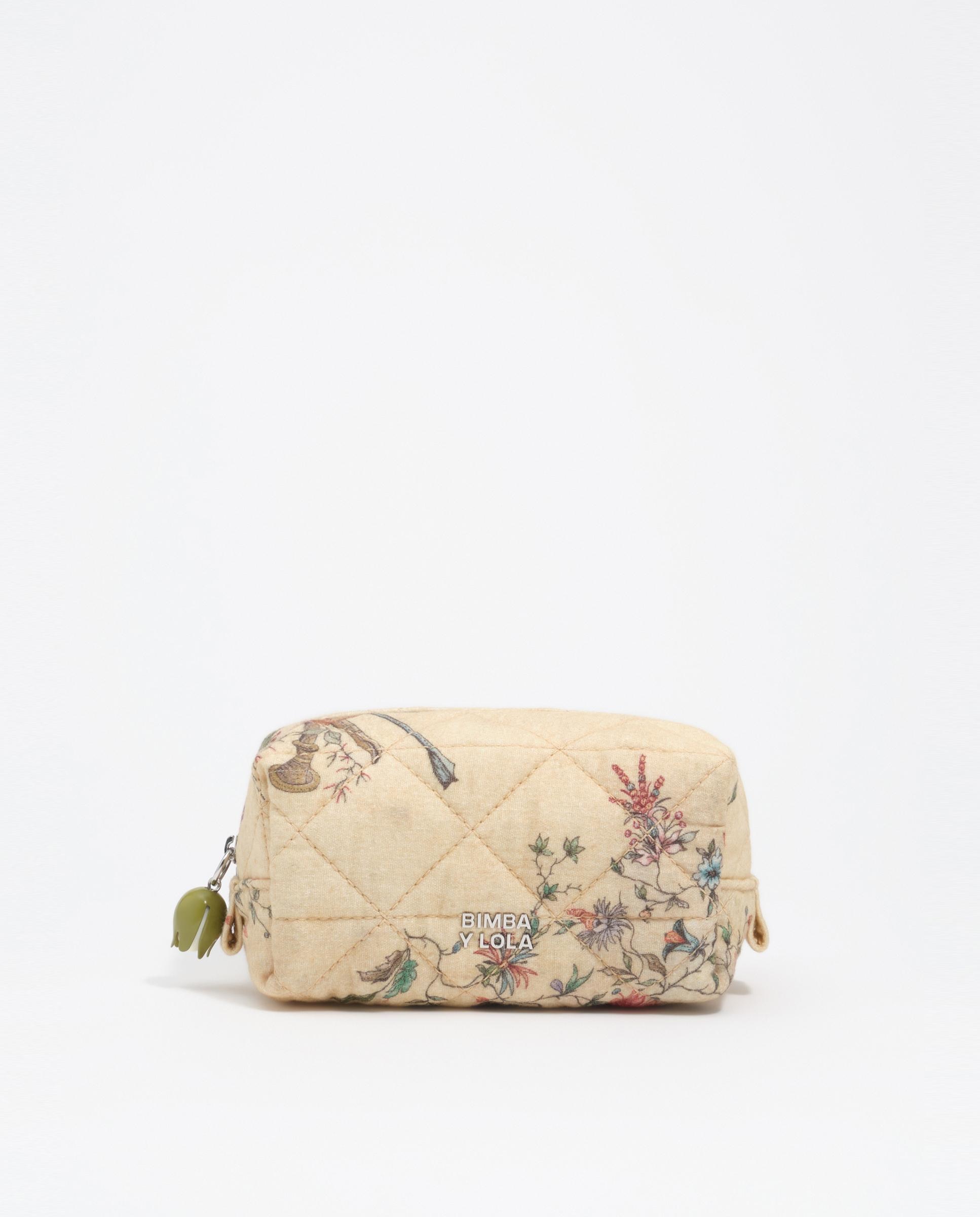 Neceser pequeño de algodón romantic sweet con cierre cremallera 100% algodón - Bimba y Lola - Natural Natural-1