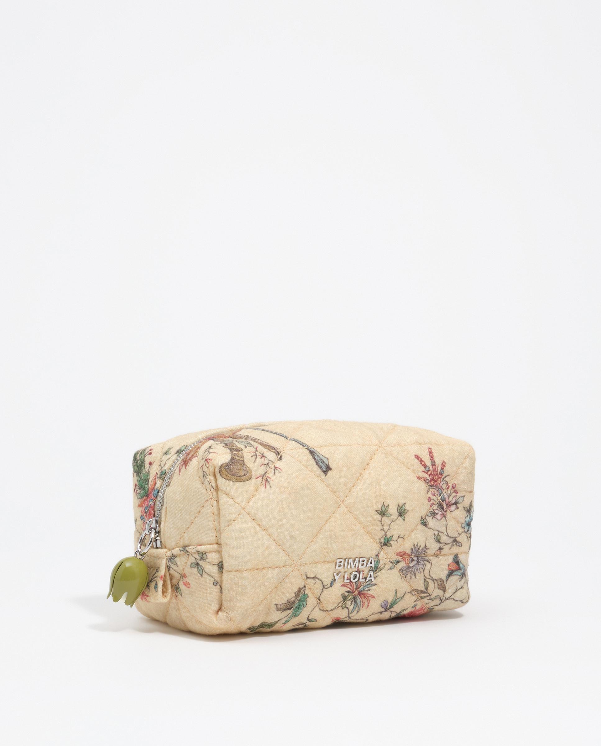 Neceser pequeño de algodón romantic sweet con cierre cremallera 100% algodón - Bimba y Lola - Natural Natural-3