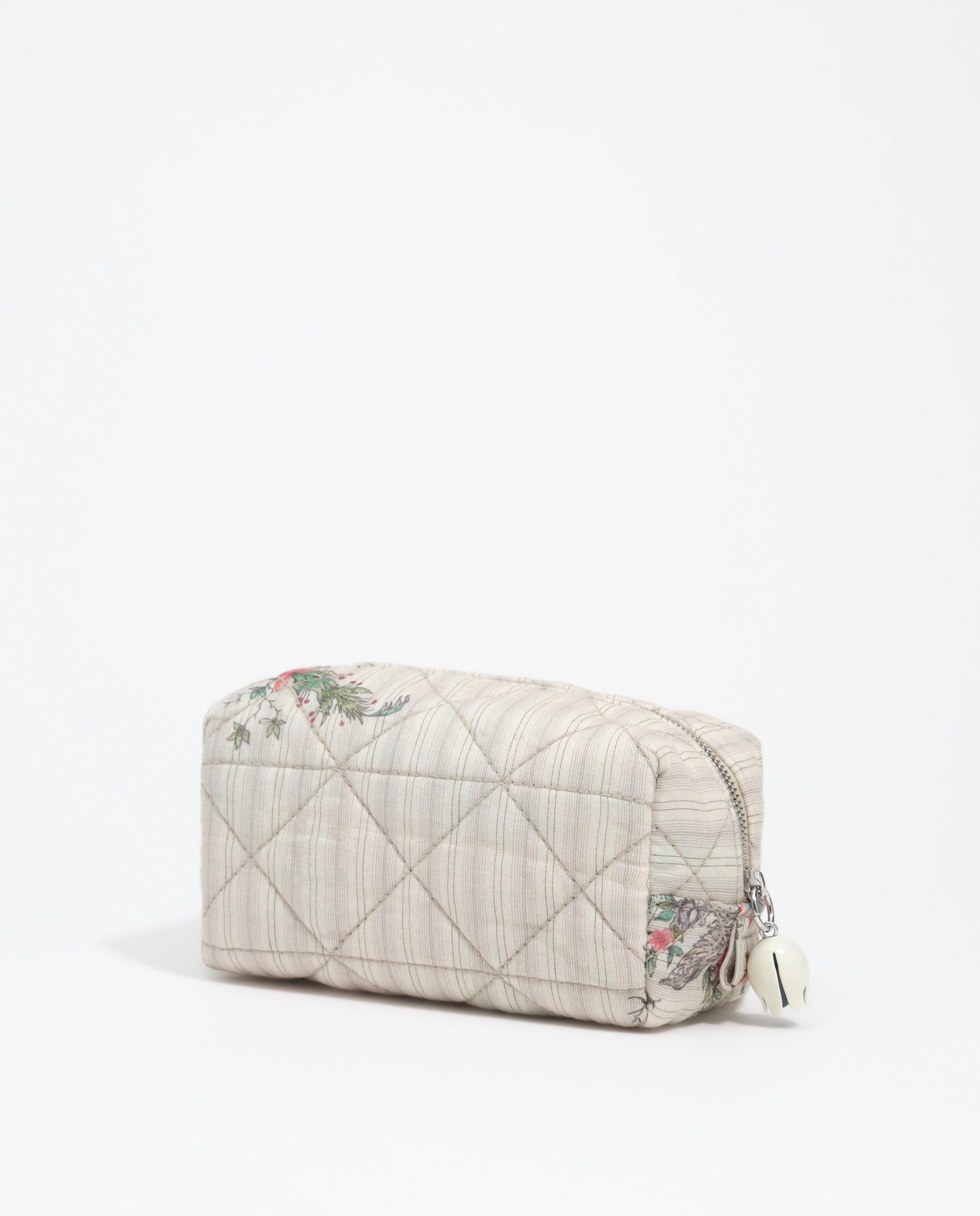 Neceser pequeño de algodón romantic sweet con cierre cremallera - Bimba y Lola - Natural Natural-7