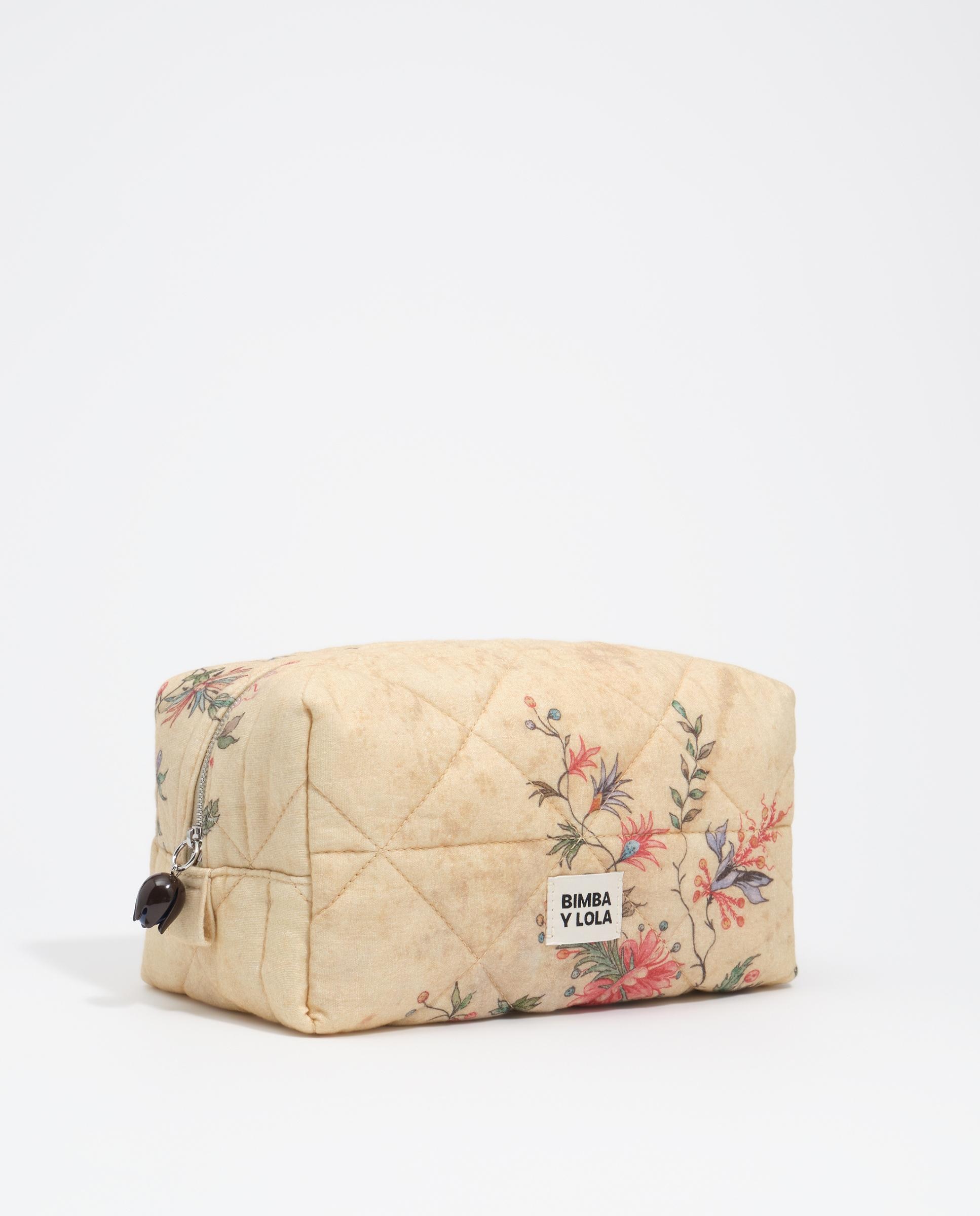 Neceser grande de algodón romantic sweet con cierre cremallera - Bimba y Lola - Natural Natural-3