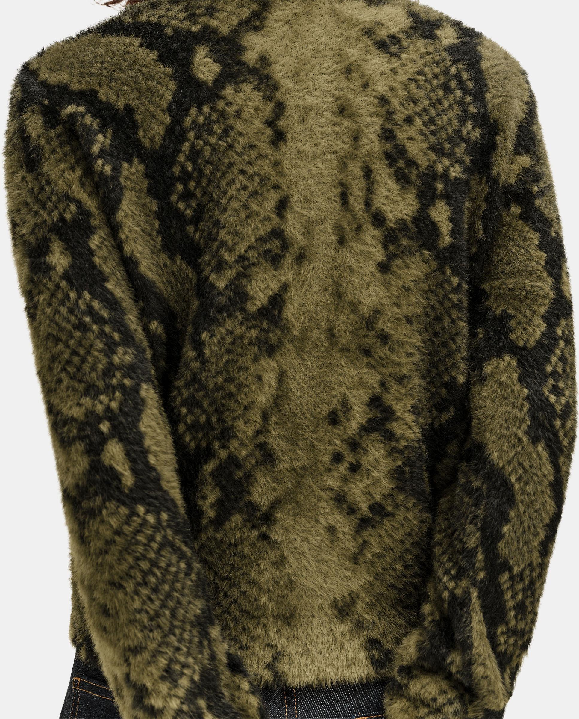 Imagen 4 de Cárdigan de mujer pelo recto snake - Bimba y Lola - Kaki Kaki