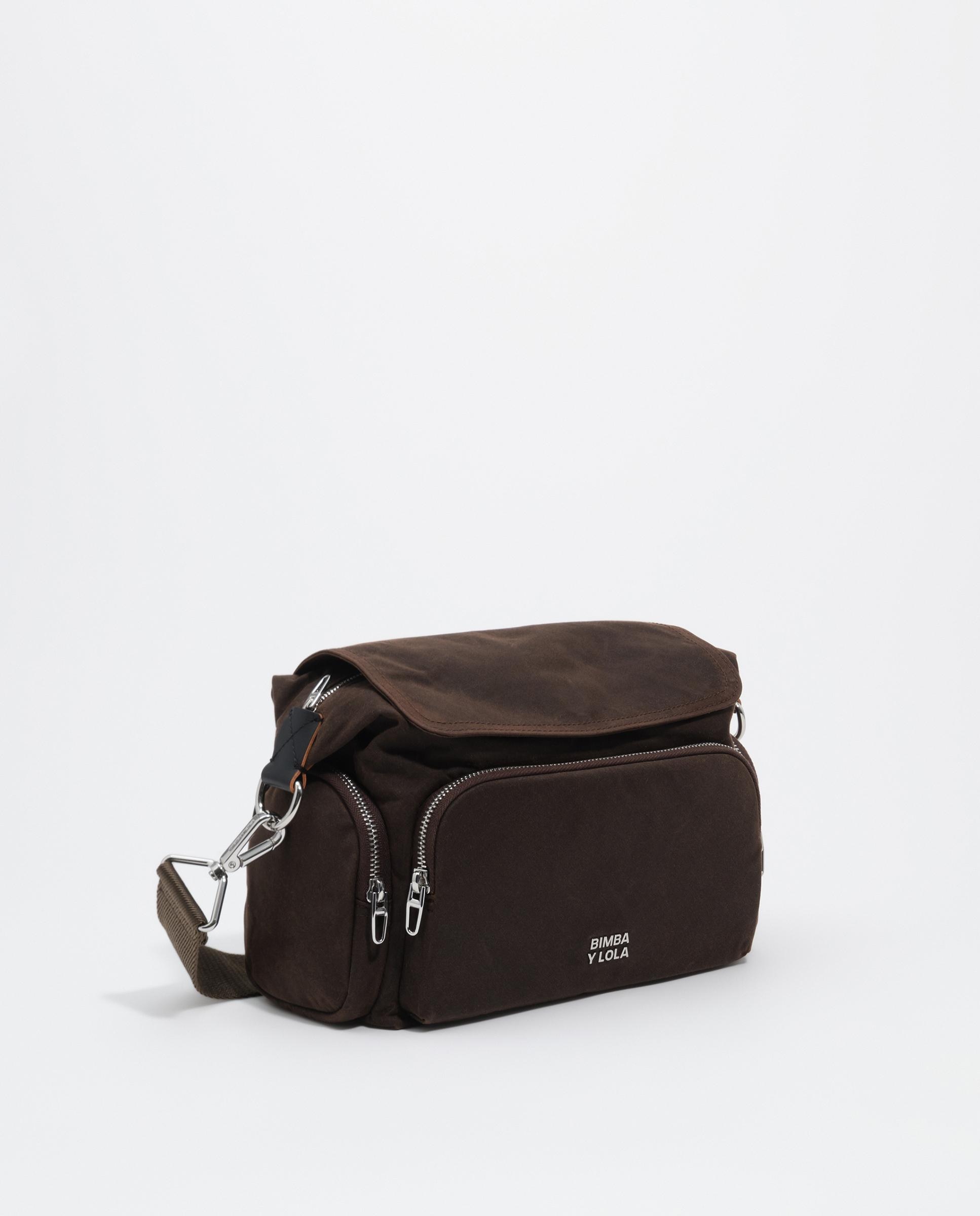 Bolso pocket solapa grande encerado - Bimba y Lola - Marrón Marrón-3