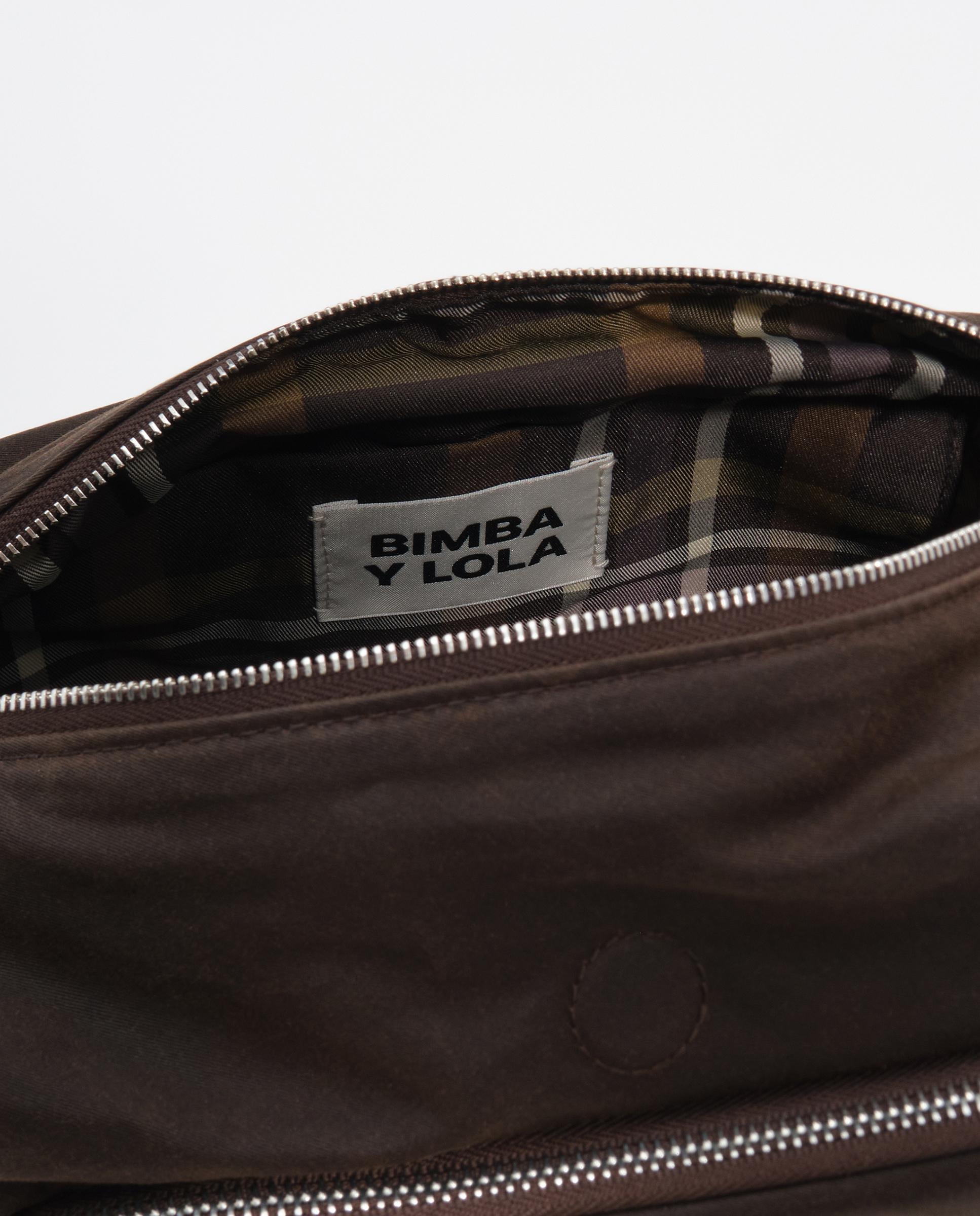 Bolso pocket solapa grande encerado - Bimba y Lola - Marrón Marrón-5