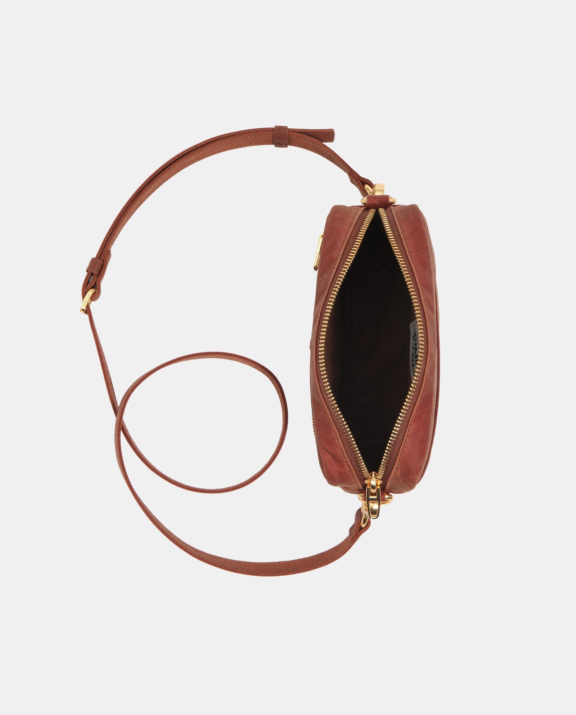 Bandolera de mujer pequeño encerado - Bimba y Lola - Marrón Marrón-4