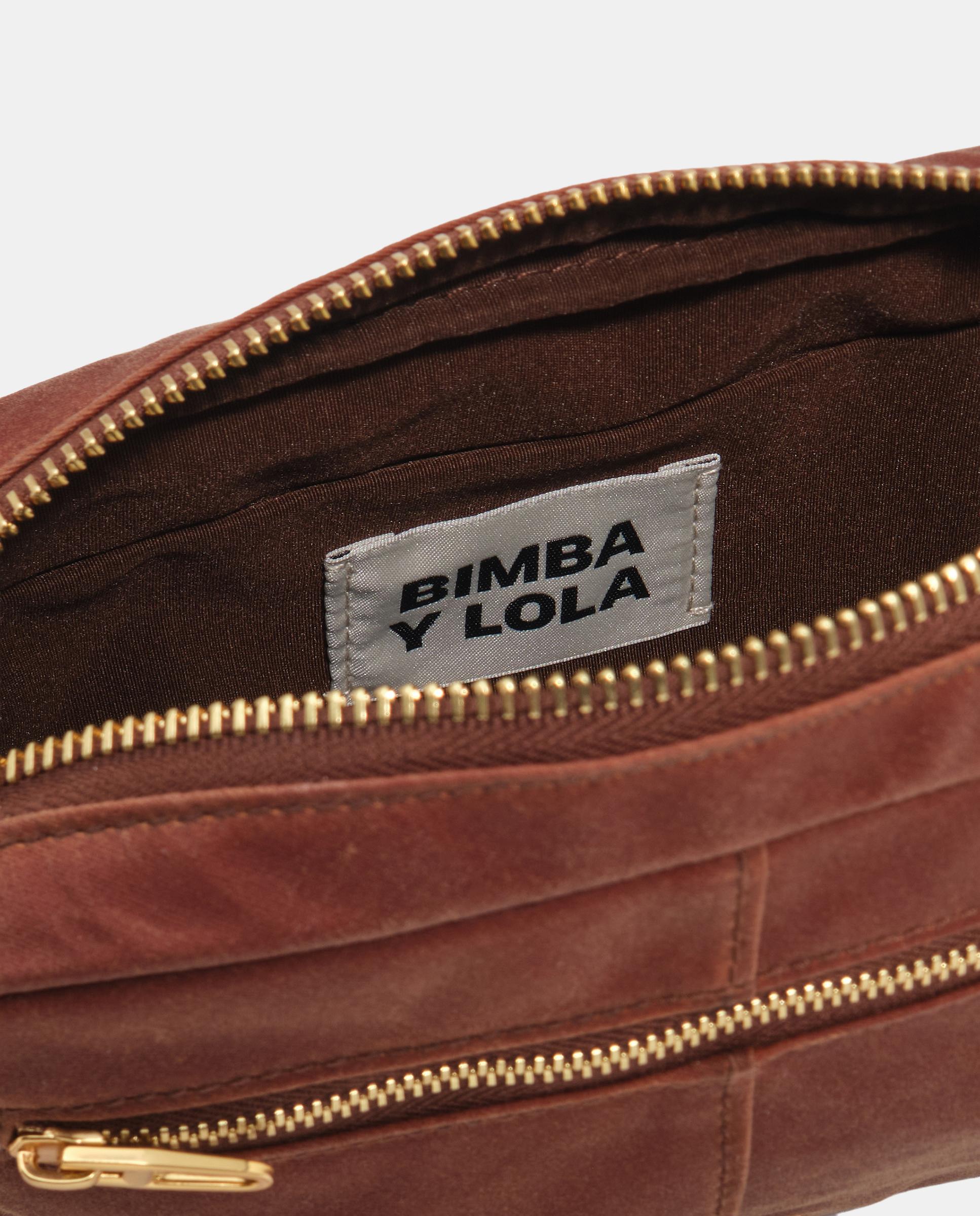 Bandolera de mujer pequeño encerado - Bimba y Lola - Marrón Marrón-5