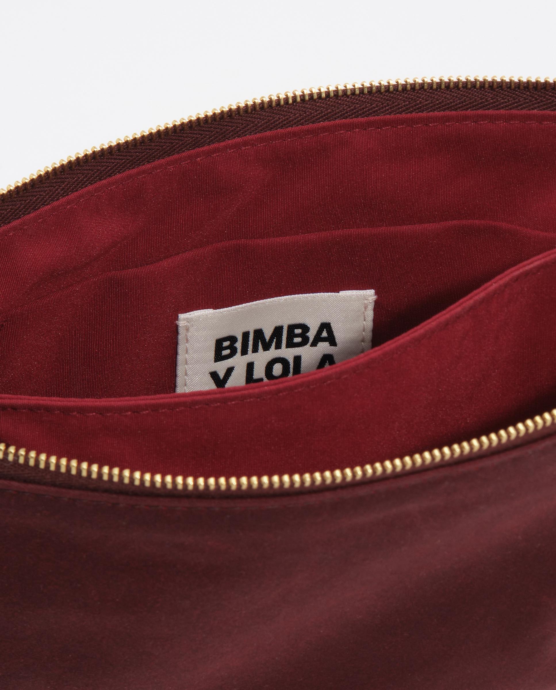 Bolso de mano chihuahua pequeño encerado - Bimba y Lola - Burdeos Burdeos-4