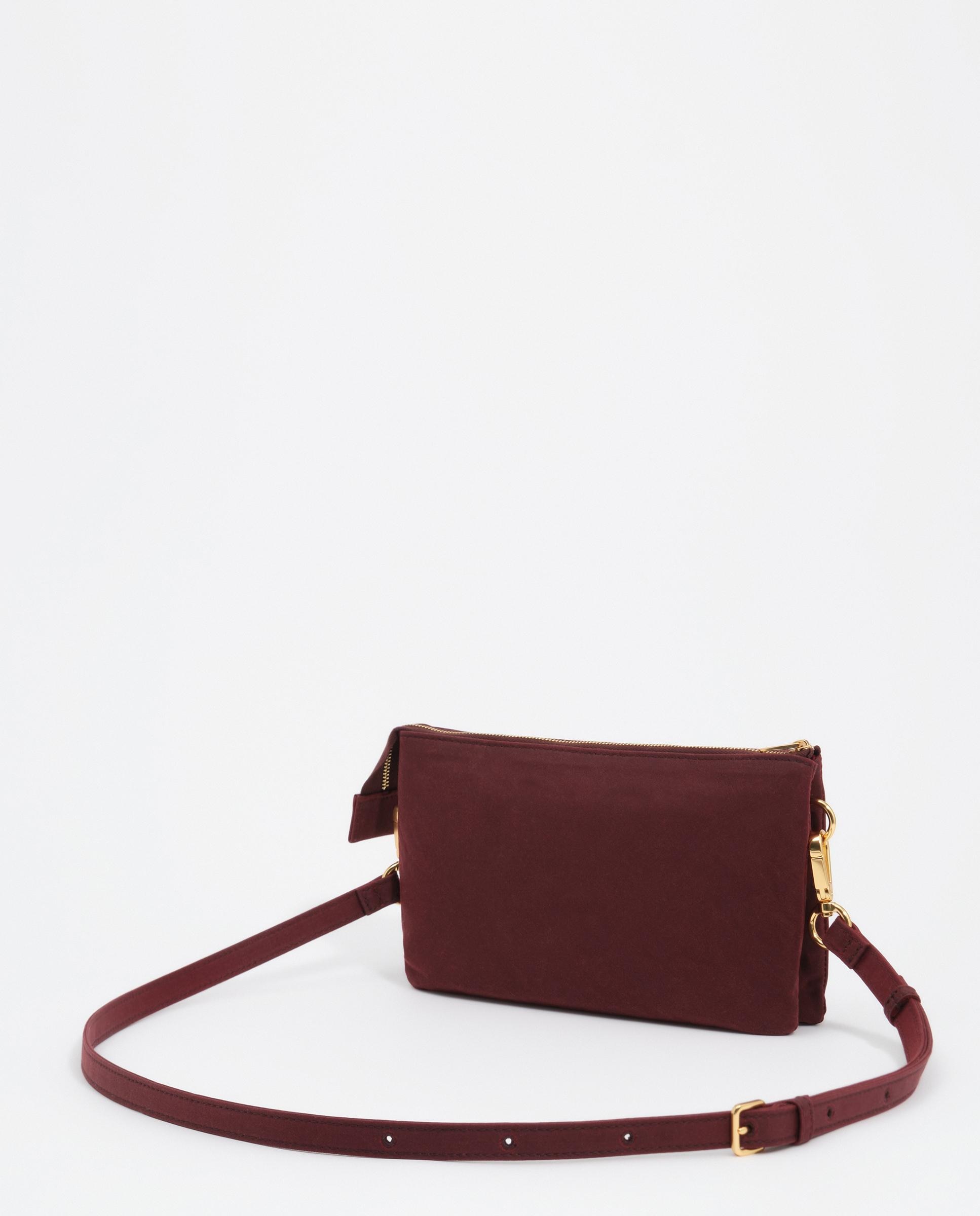 Bolso de mano chihuahua pequeño encerado - Bimba y Lola - Burdeos Burdeos-5