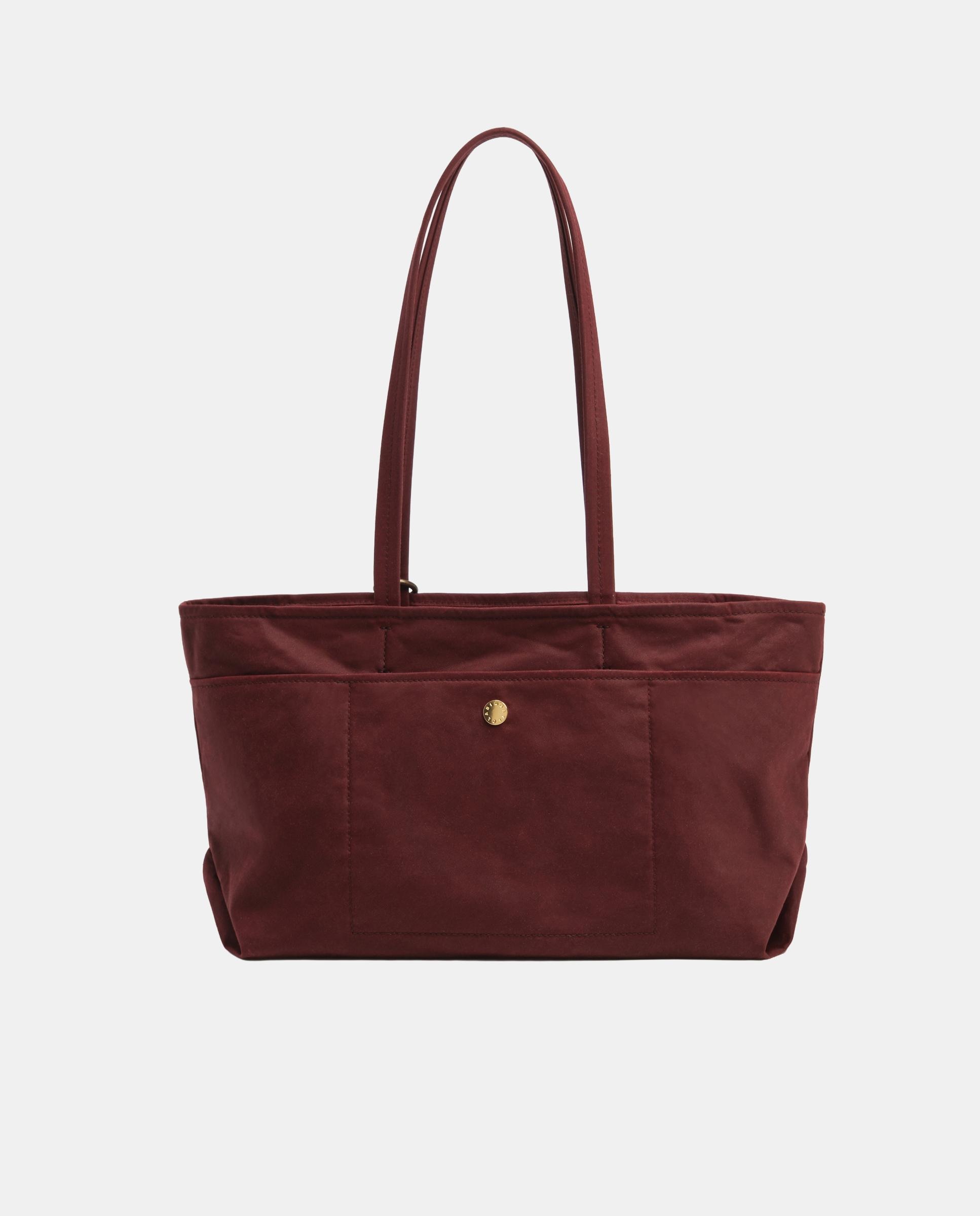 Bolso de hombro de mujer shopper mediano encerado - Bimba y Lola - Burdeos Burdeos-6
