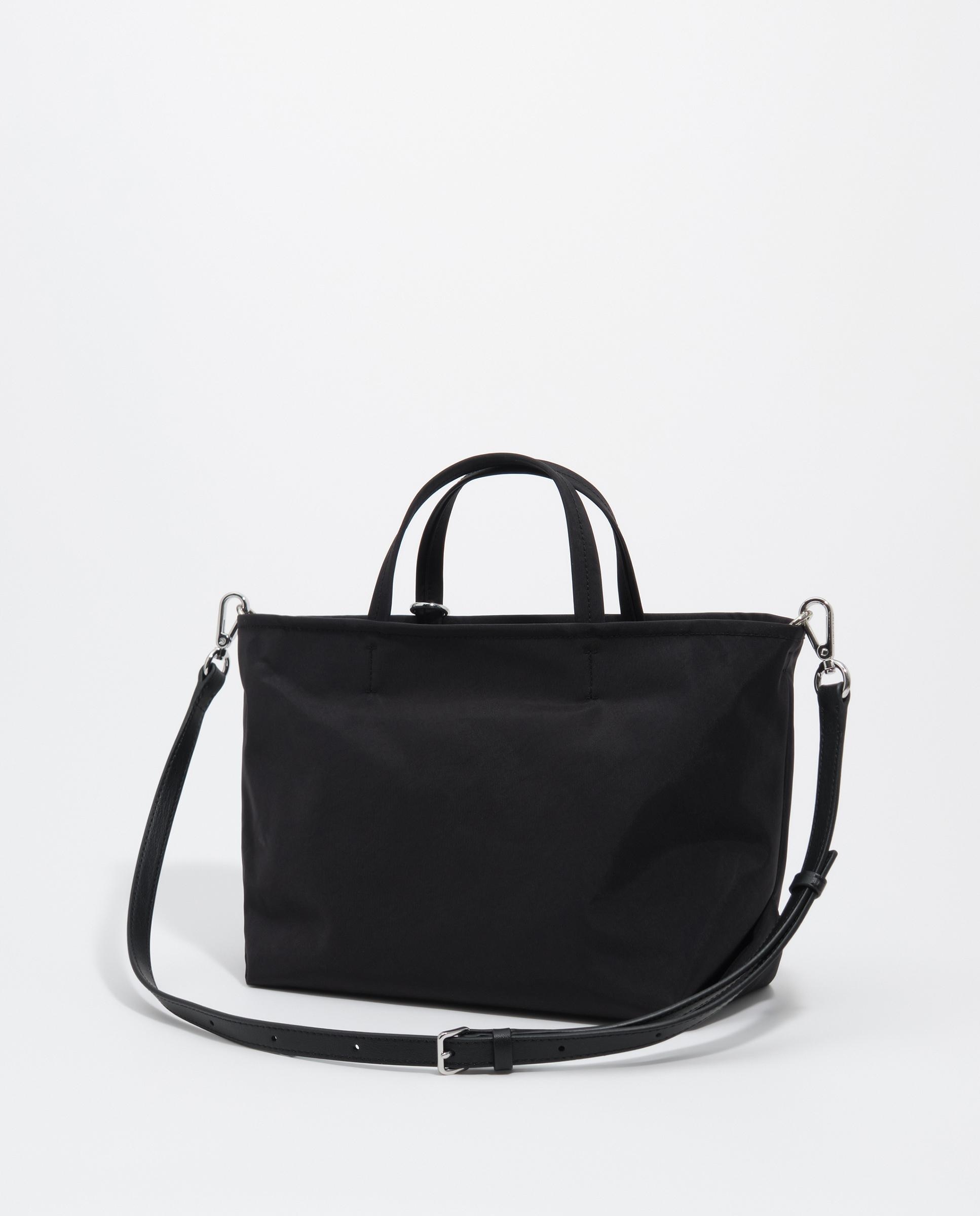 Bolso de hombro de mujer mediano en nylon con asa de mano - Bimba y Lola - Negro Negro-2