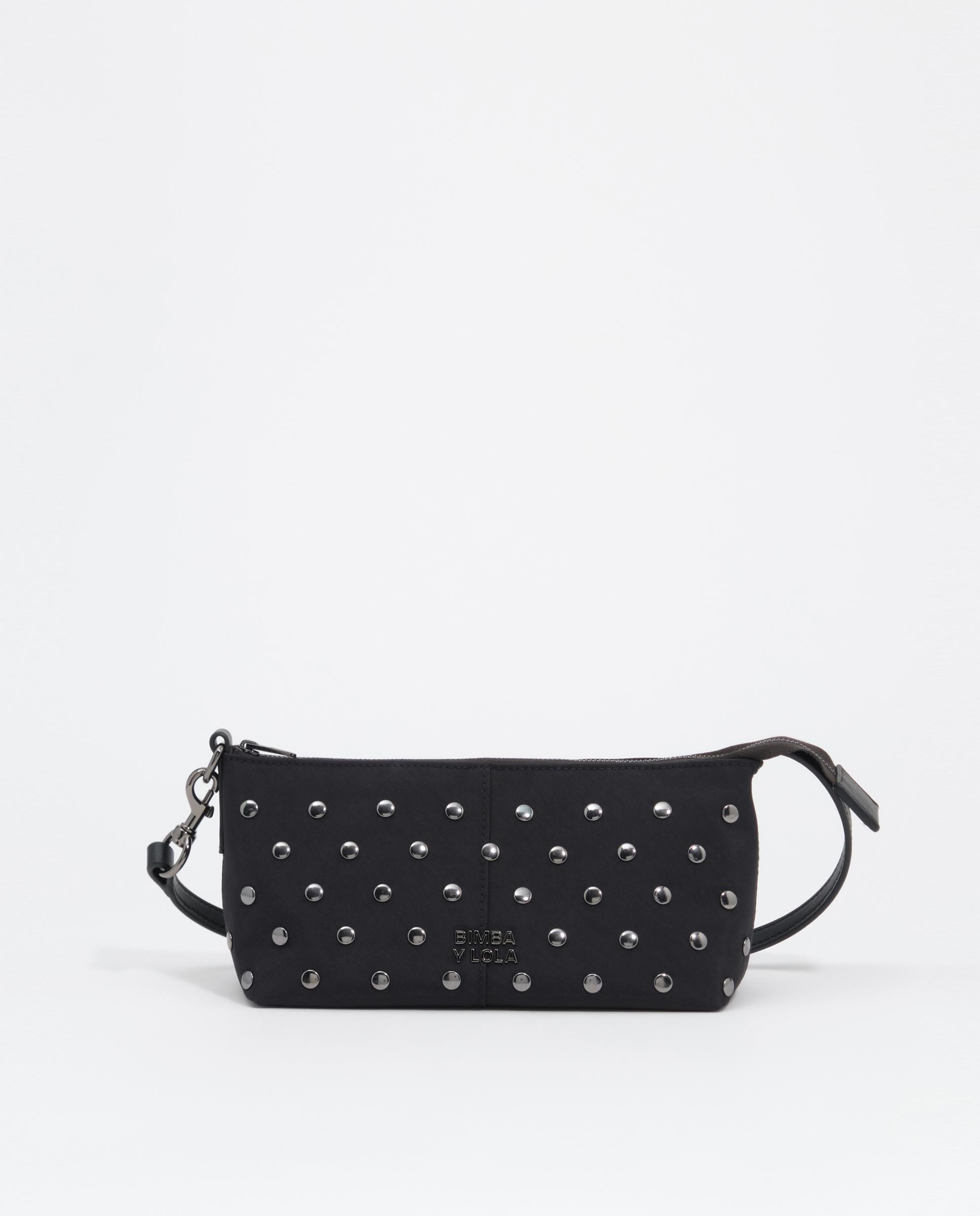 Bandolera de mujer bandolera pequeño nylon tachas - Bimba y Lola - Negro Negro-1