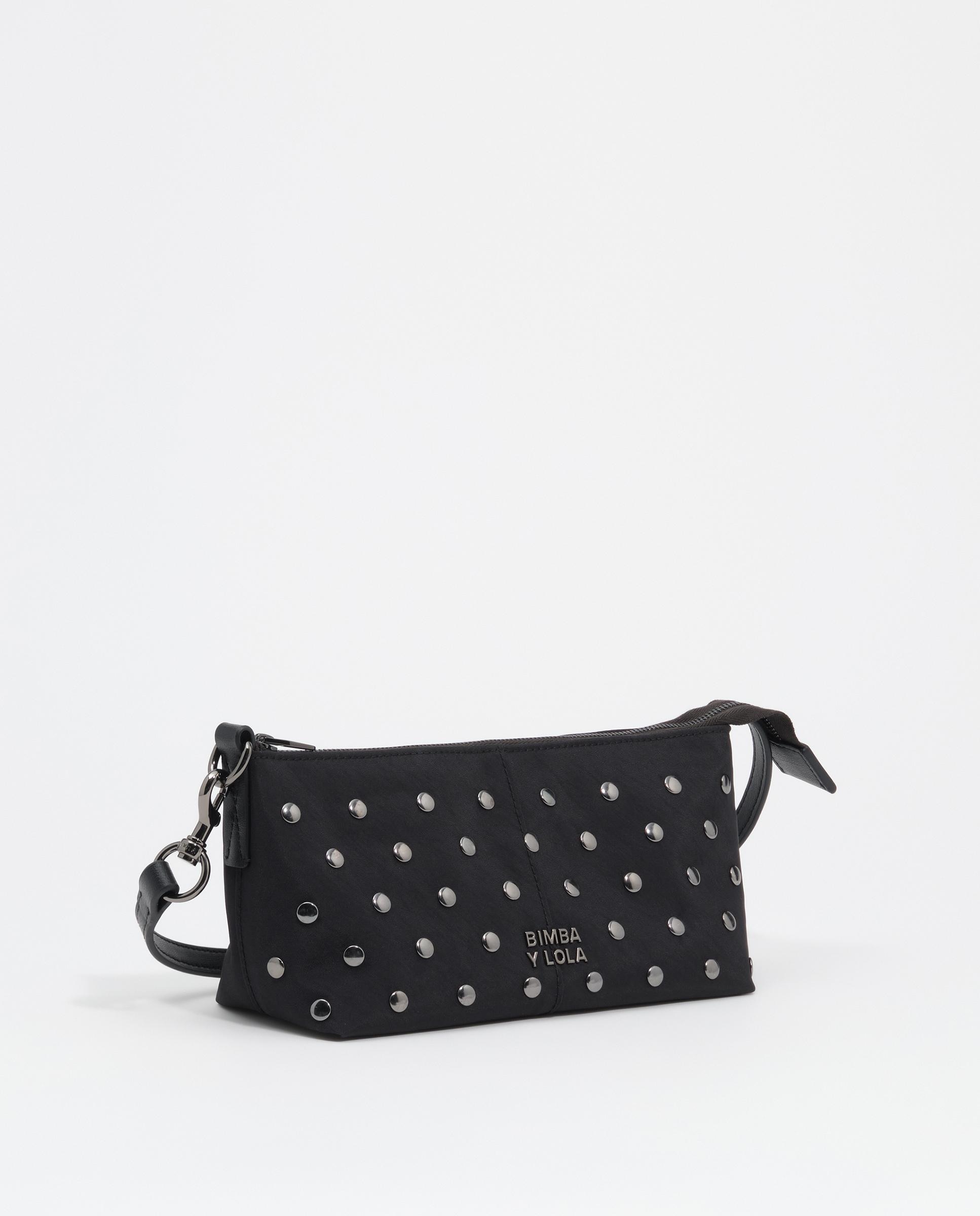 Bandolera de mujer bandolera pequeño nylon tachas - Bimba y Lola - Negro Negro-3