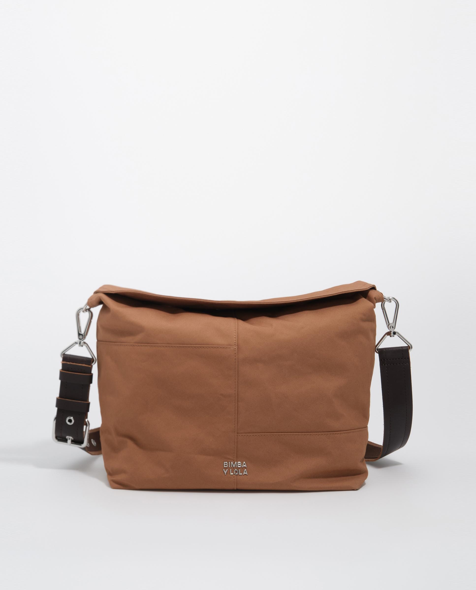 Bandolera de mujer hobo grande algodón - Bimba y Lola - Marrón Marrón-1
