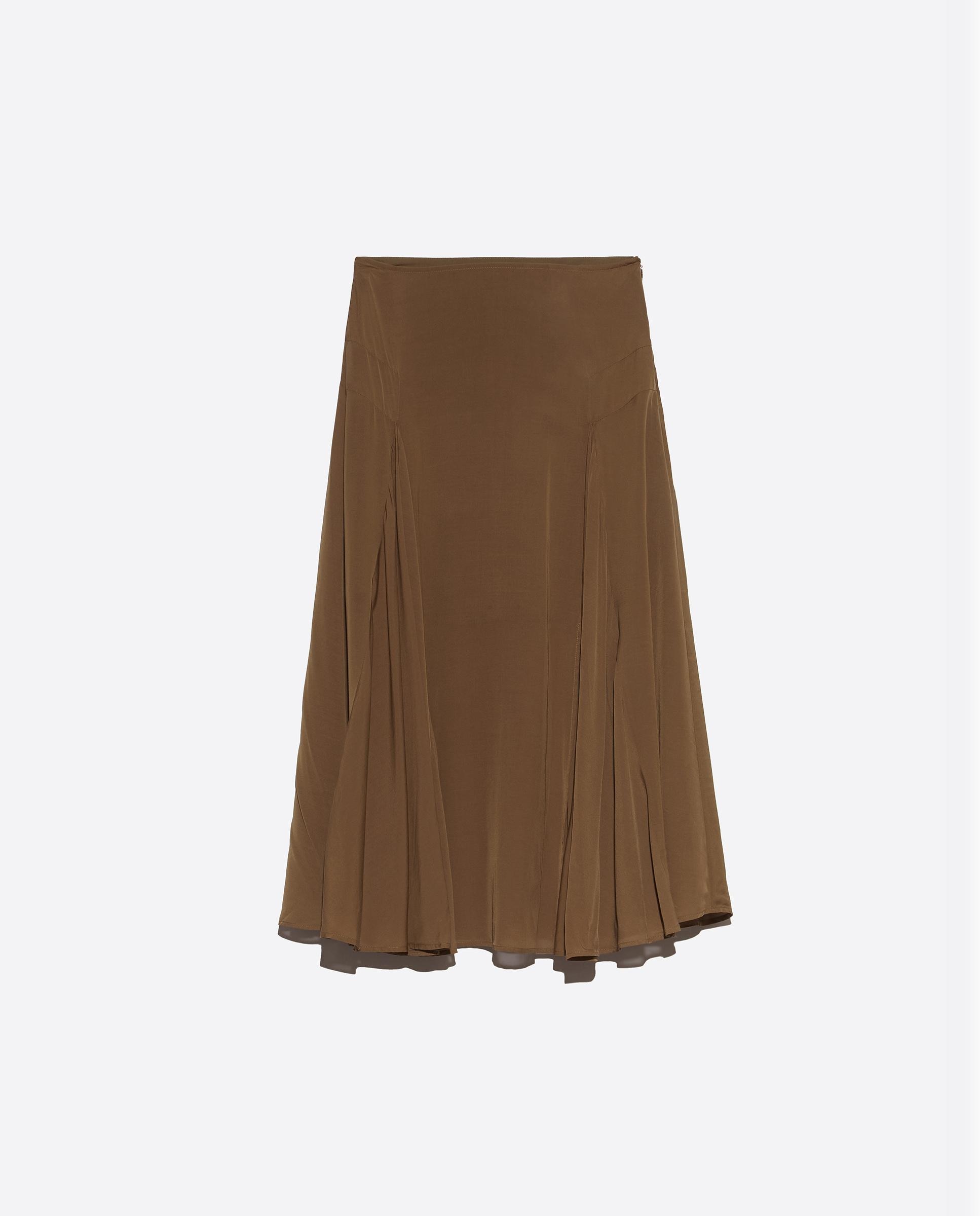 Falda línea a midi - Bimba y Lola - Verde Verde-7