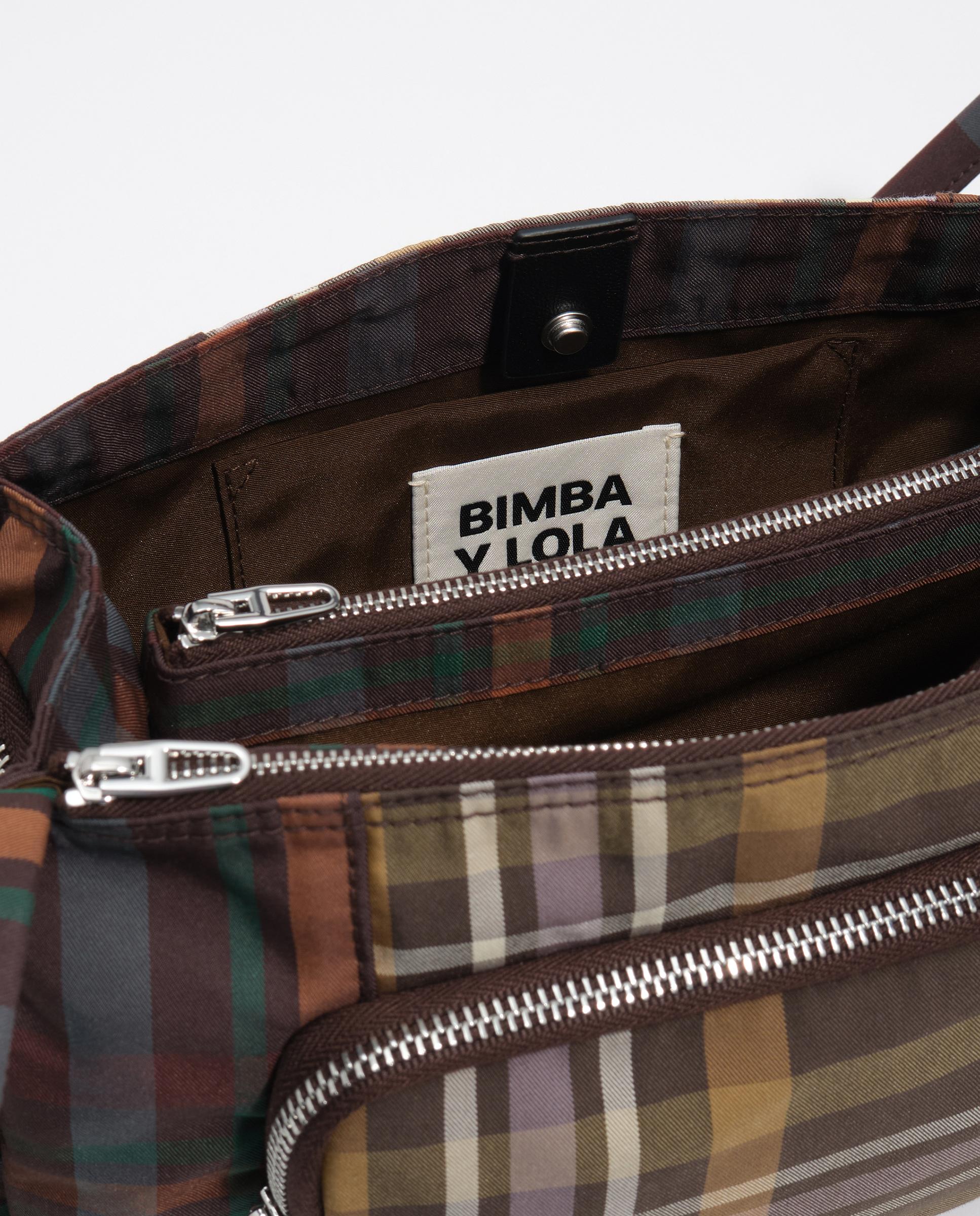 Bolso de hombro grande con cierre metálico - Bimba y Lola - Verde Verde-5