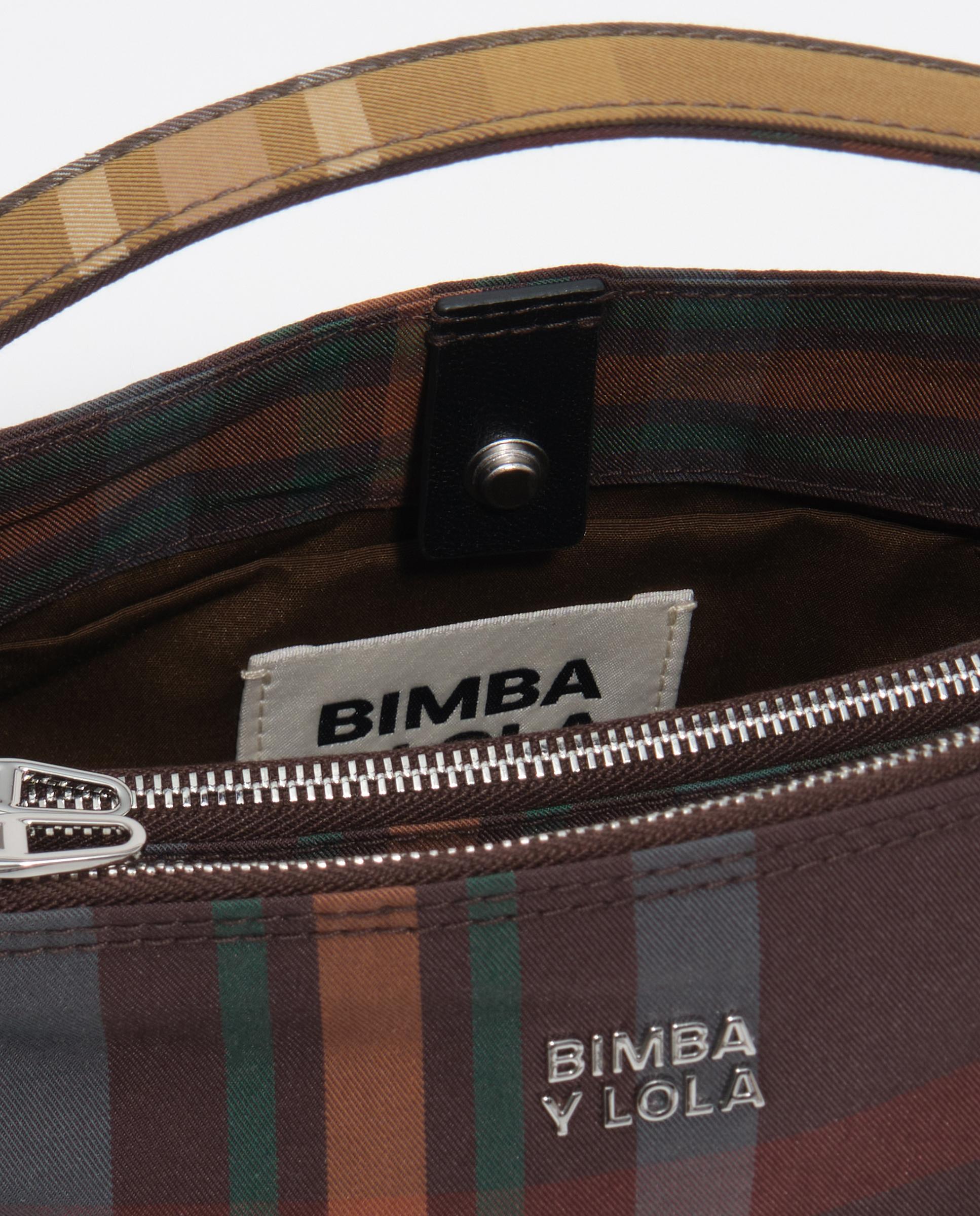 Bolso de hombro grande con cierre metálico - Bimba y Lola - Verde Verde-2