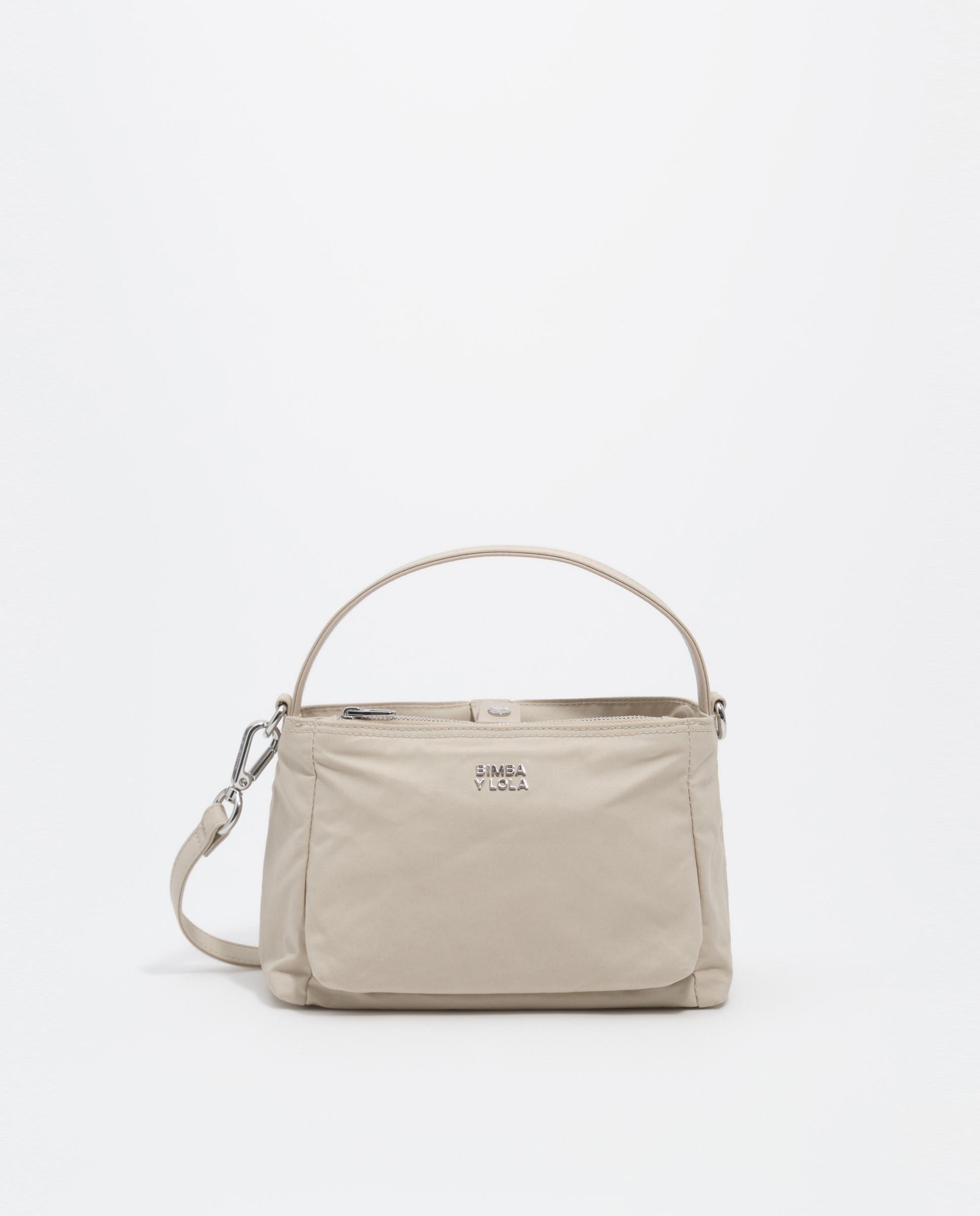 Bolso de mano chihuahua mini de algodón - Bimba y Lola - Gris Piedra Gris Piedra-1