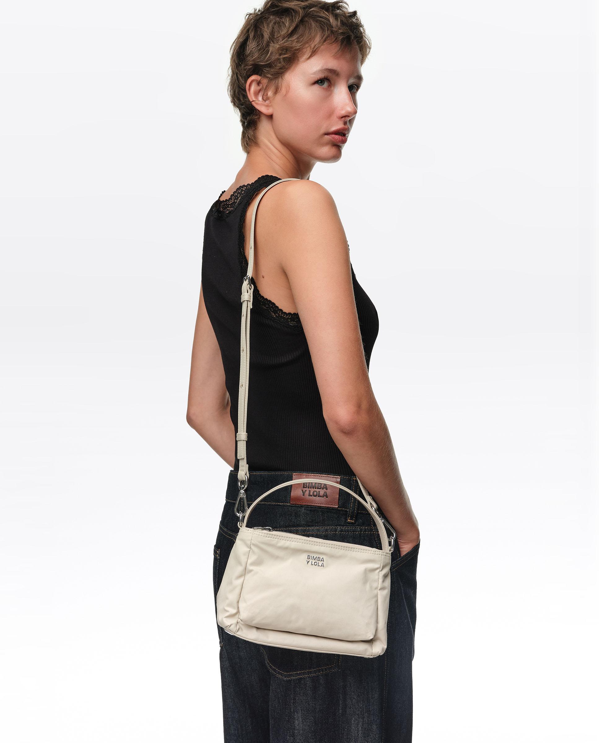 Bolso de mano chihuahua mini de algodón - Bimba y Lola - Gris Piedra Gris Piedra-3