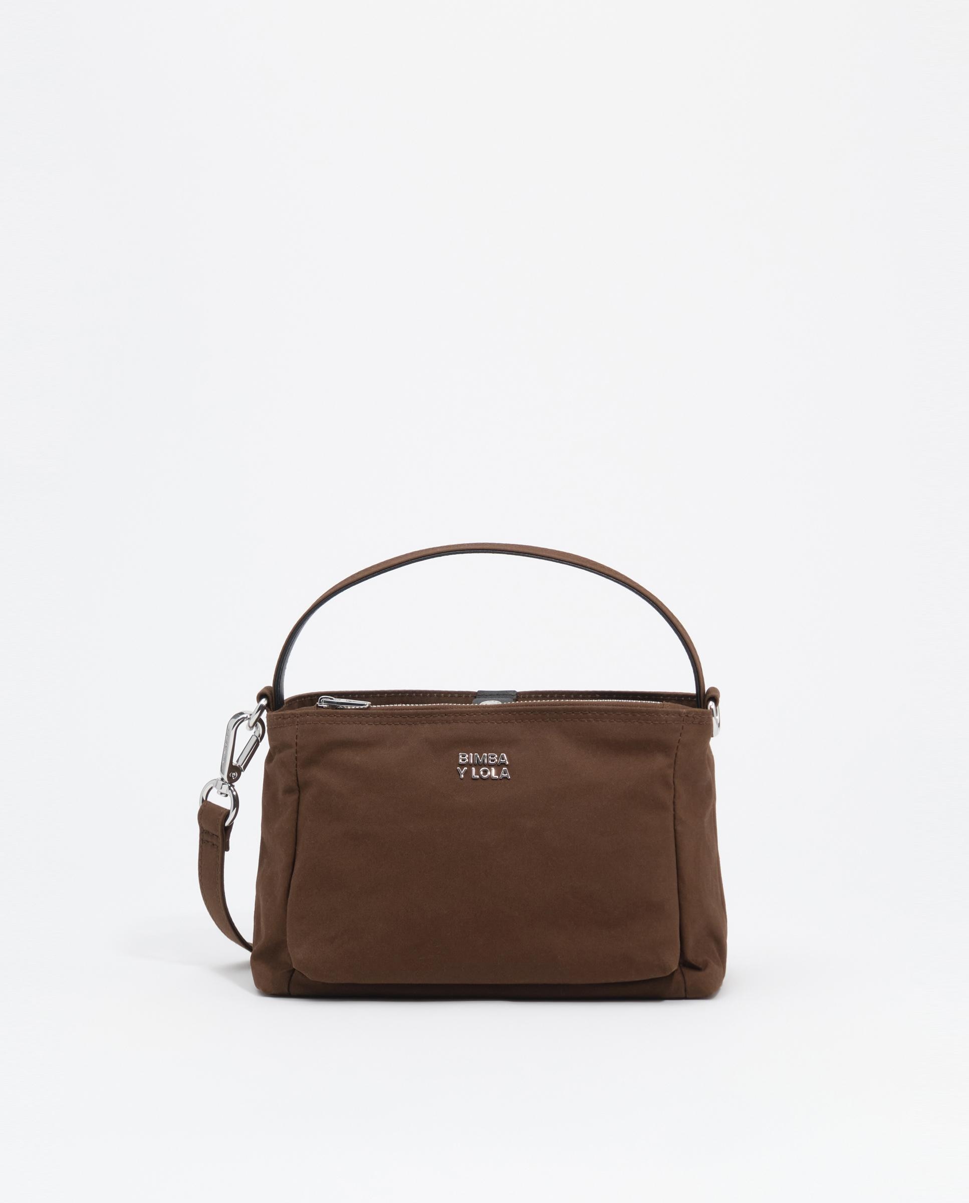 Bolso de mano de mujer hobo mini algodón - Bimba y Lola - Kaki Kaki-1
