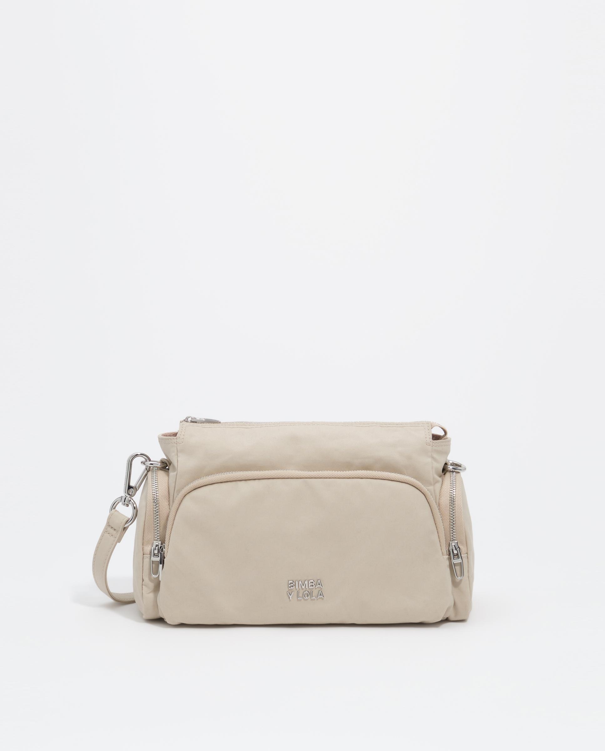 Bolso shopper pequeño con exterior encerado de algodón - Bimba y Lola - Gris Piedra Gris Piedra-1