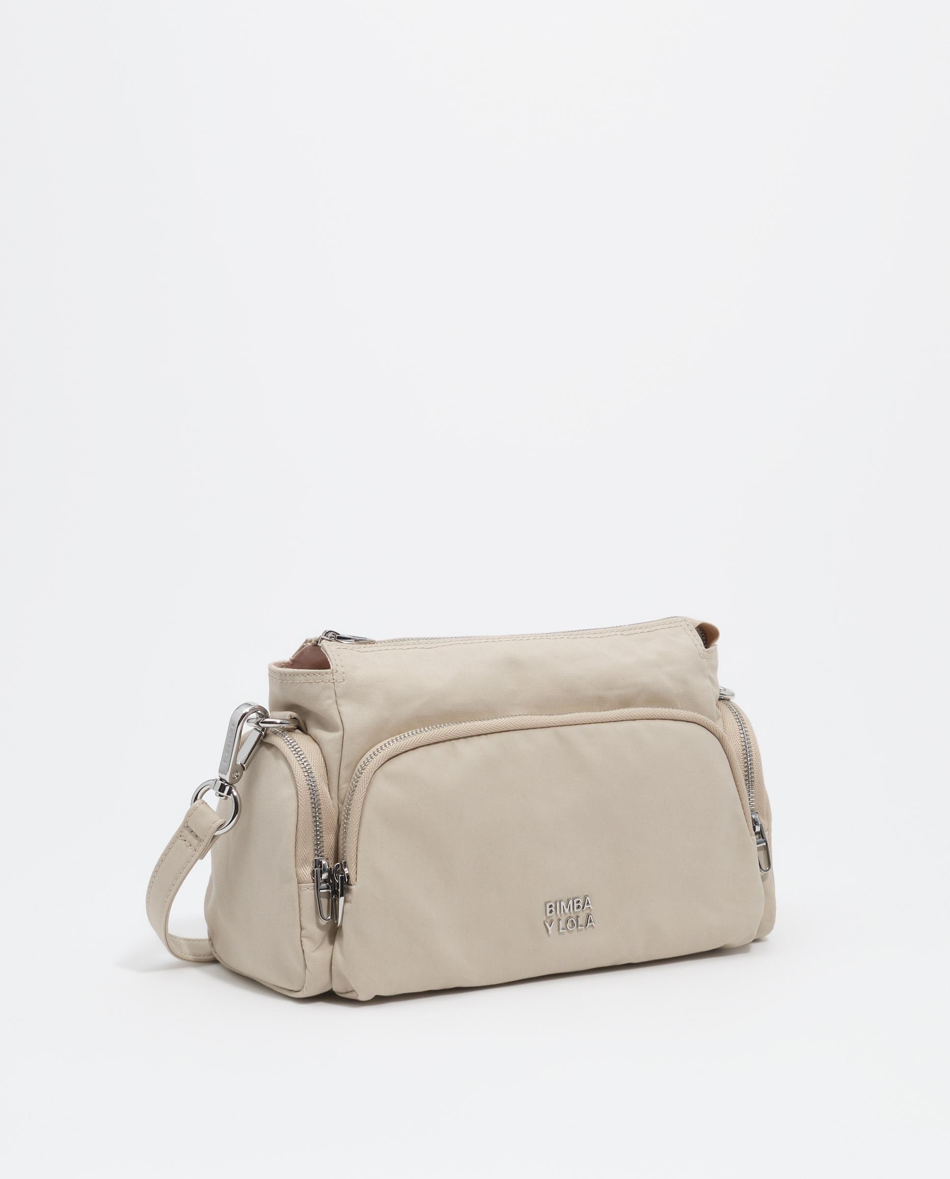 Bolso shopper pequeño con exterior encerado de algodón - Bimba y Lola - Gris Piedra Gris Piedra-3