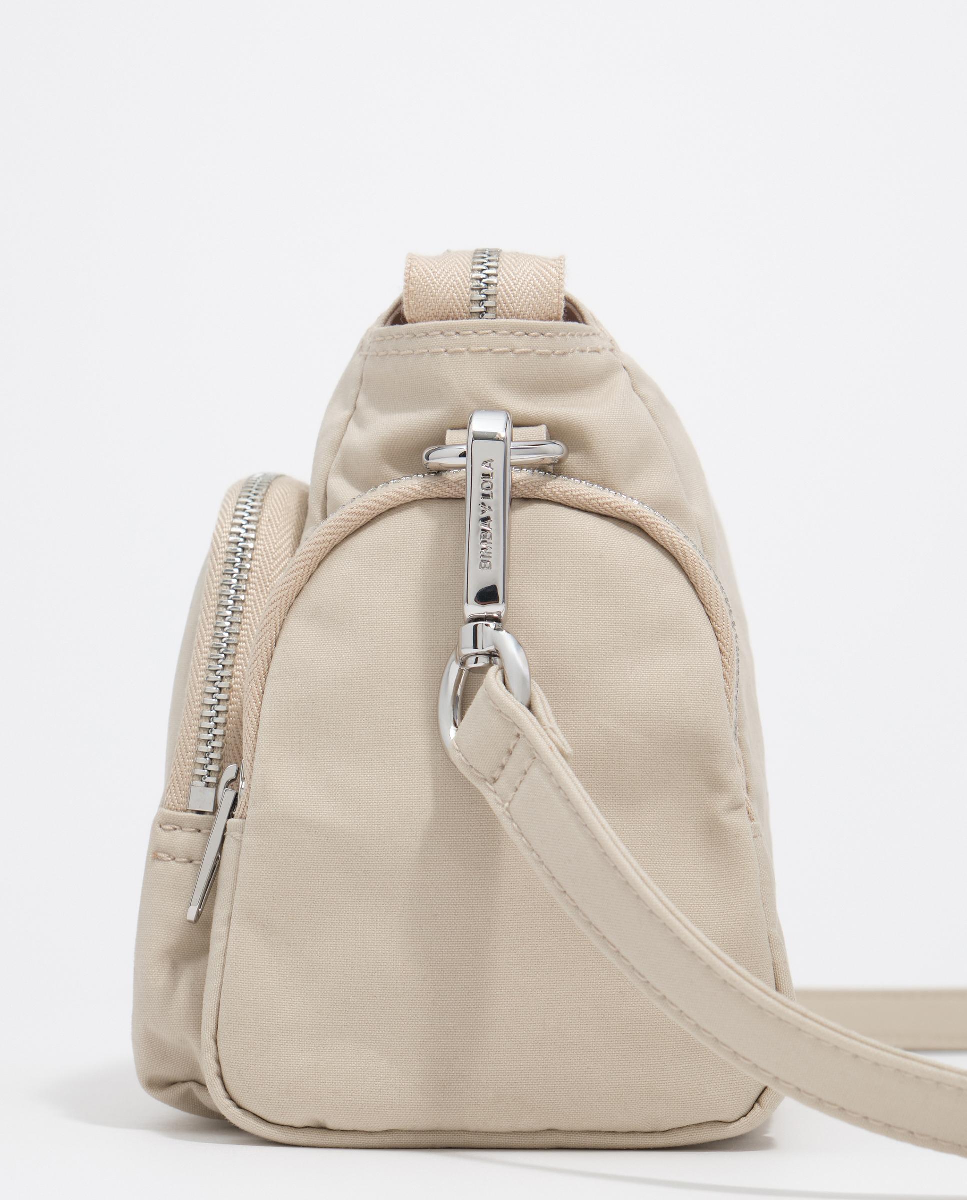 Bolso shopper pequeño con exterior encerado de algodón - Bimba y Lola - Gris Piedra Gris Piedra-2