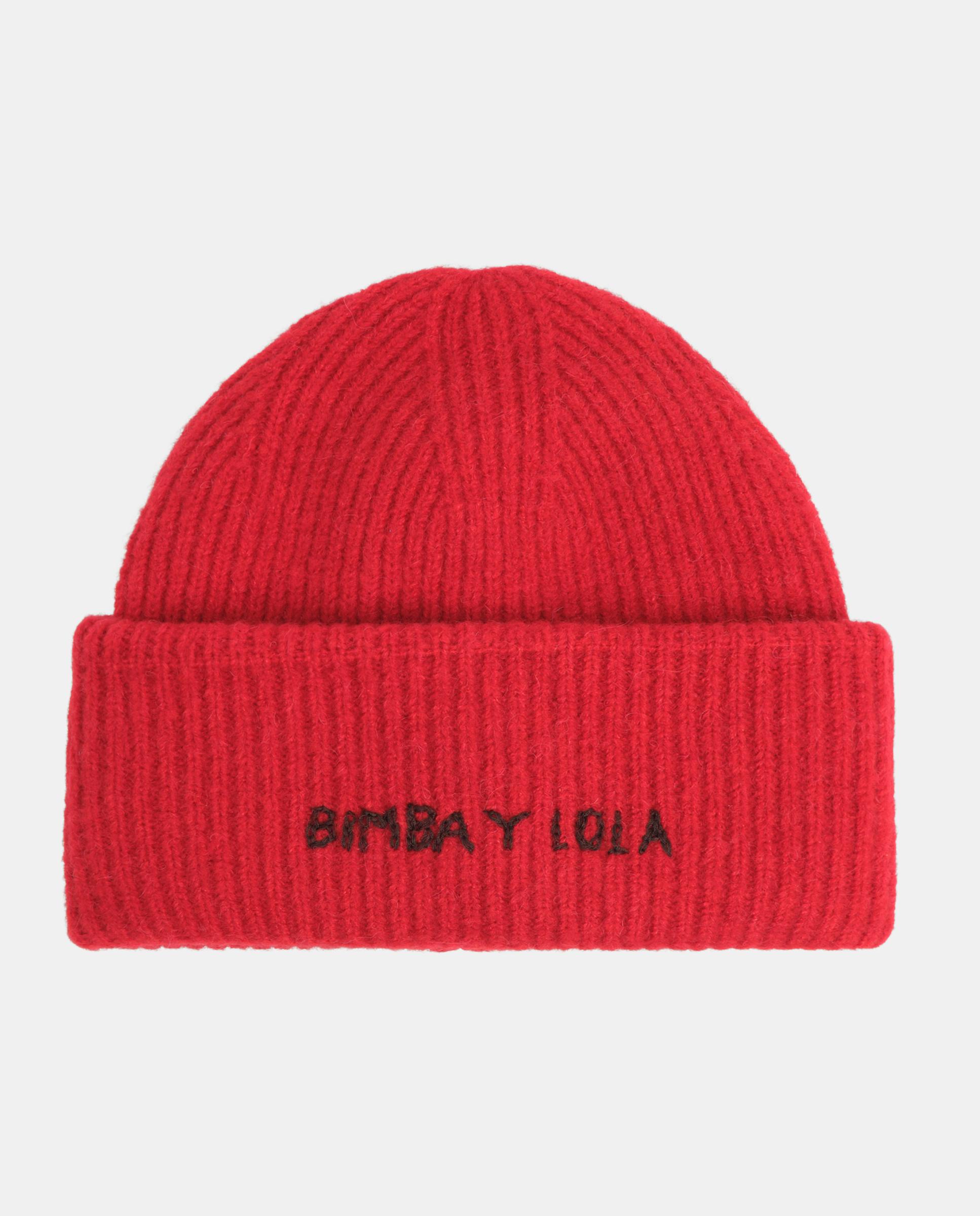 Imagen 1 de Gorro de mujer punto lana Rojo