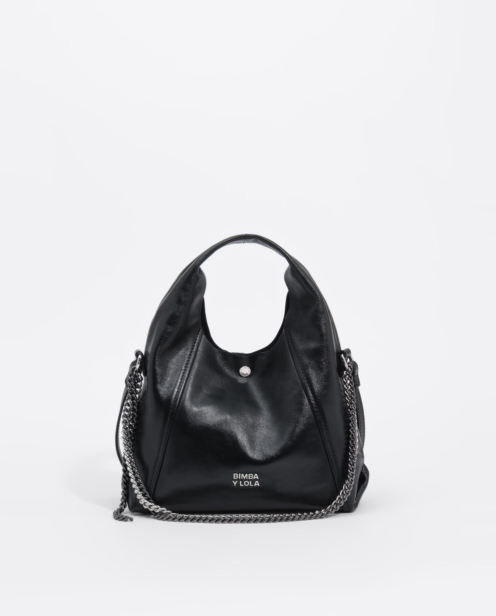 Bolso de mano de mujer paper pequeño piel - Bimba y Lola - Negro Negro-1