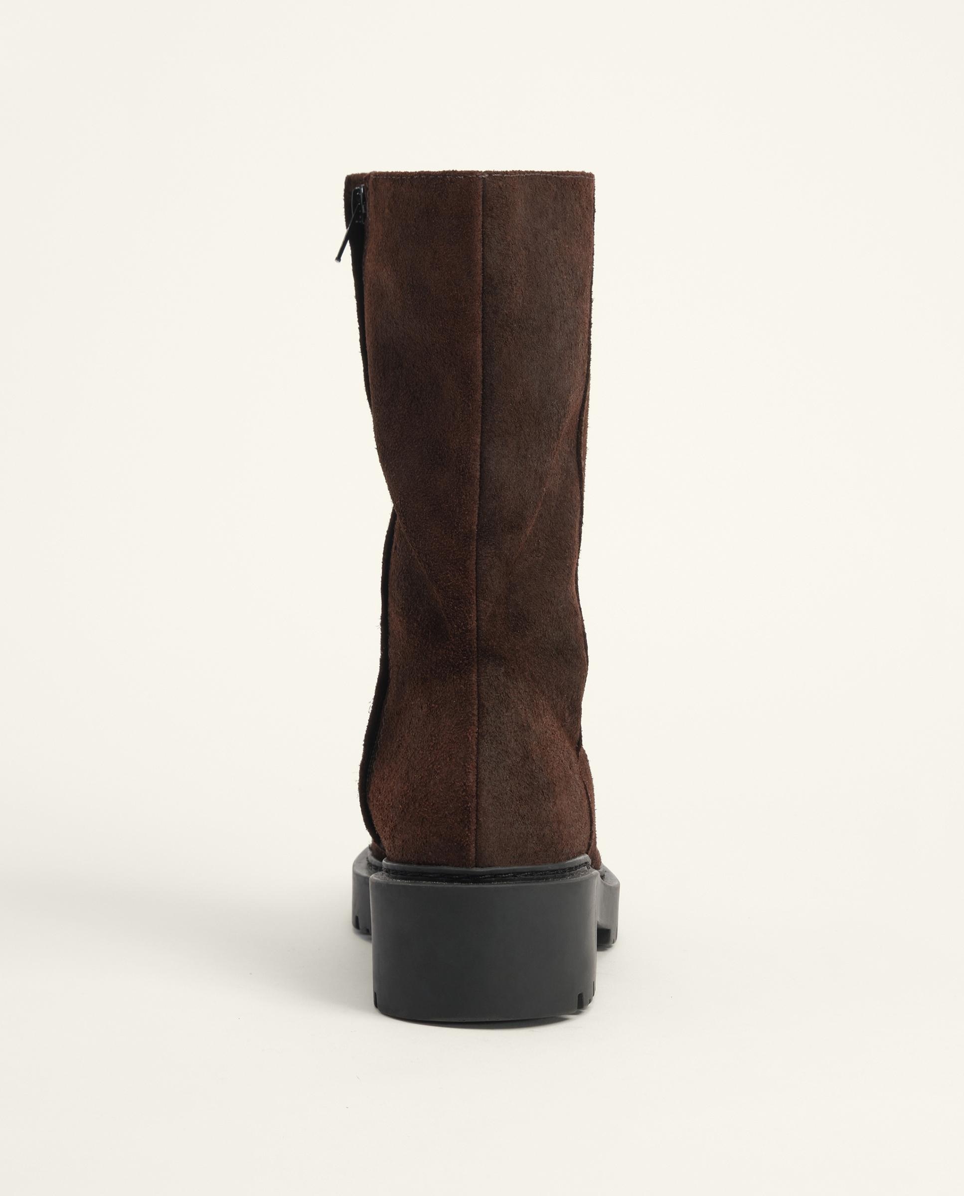 Imagen 2 de Botines de mujer piel engrasada - Bimba y Lola - Marrón oscuro Marrón oscuro