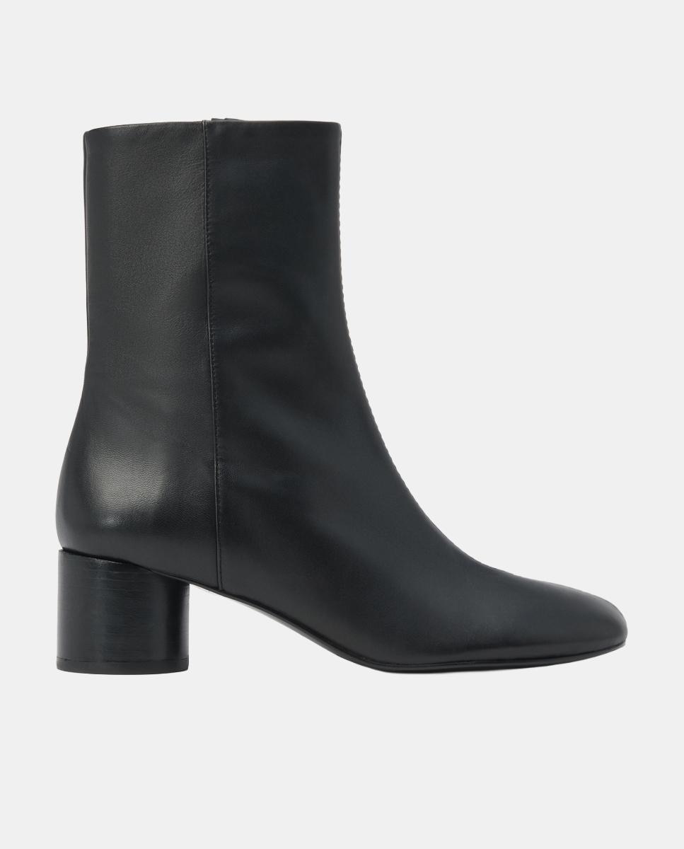 Botines de mujer tacón piel - Bimba y Lola - Negro Negro-1
