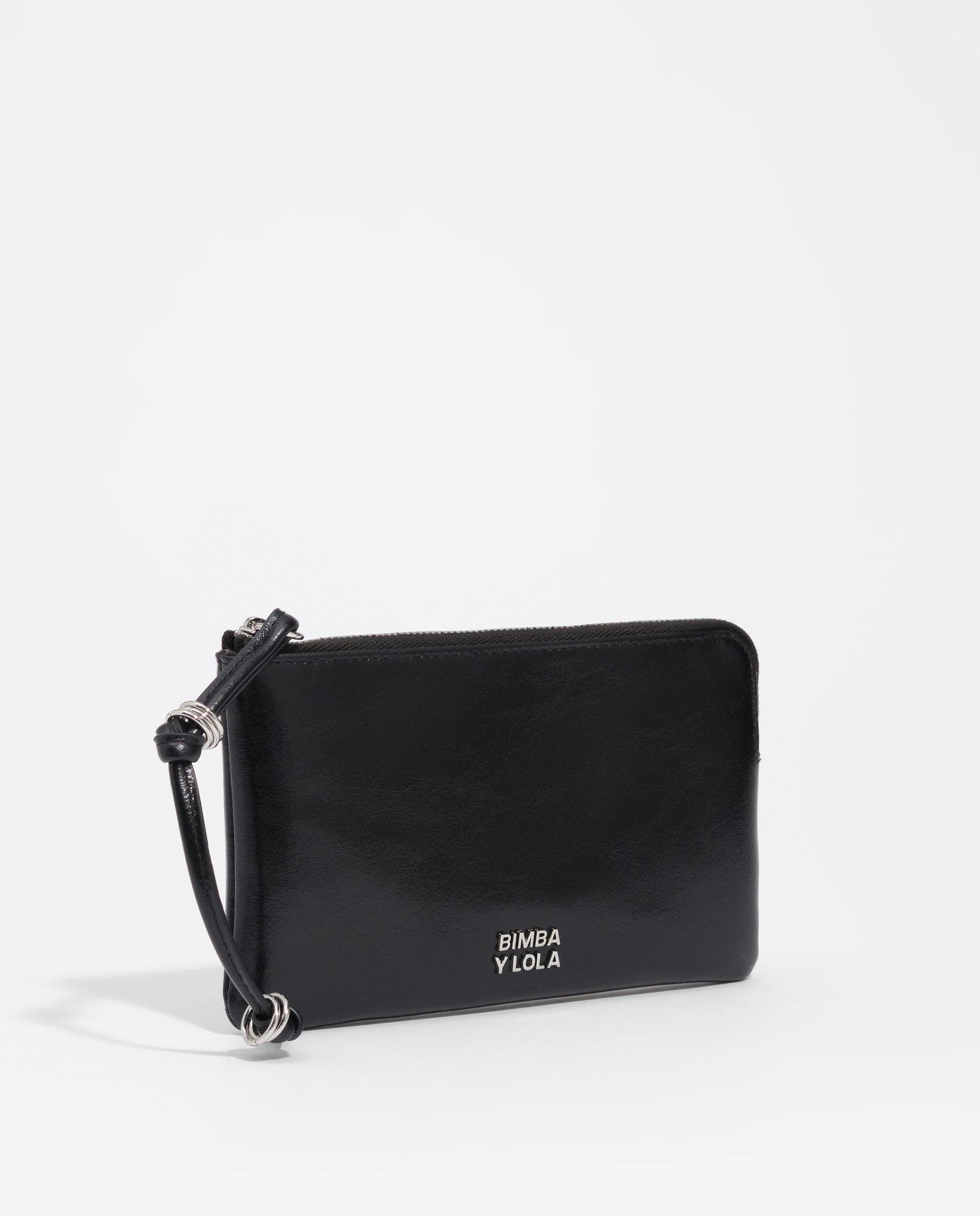 Monedero de mujer mediano de piel - Bimba y Lola - Negro Negro-3