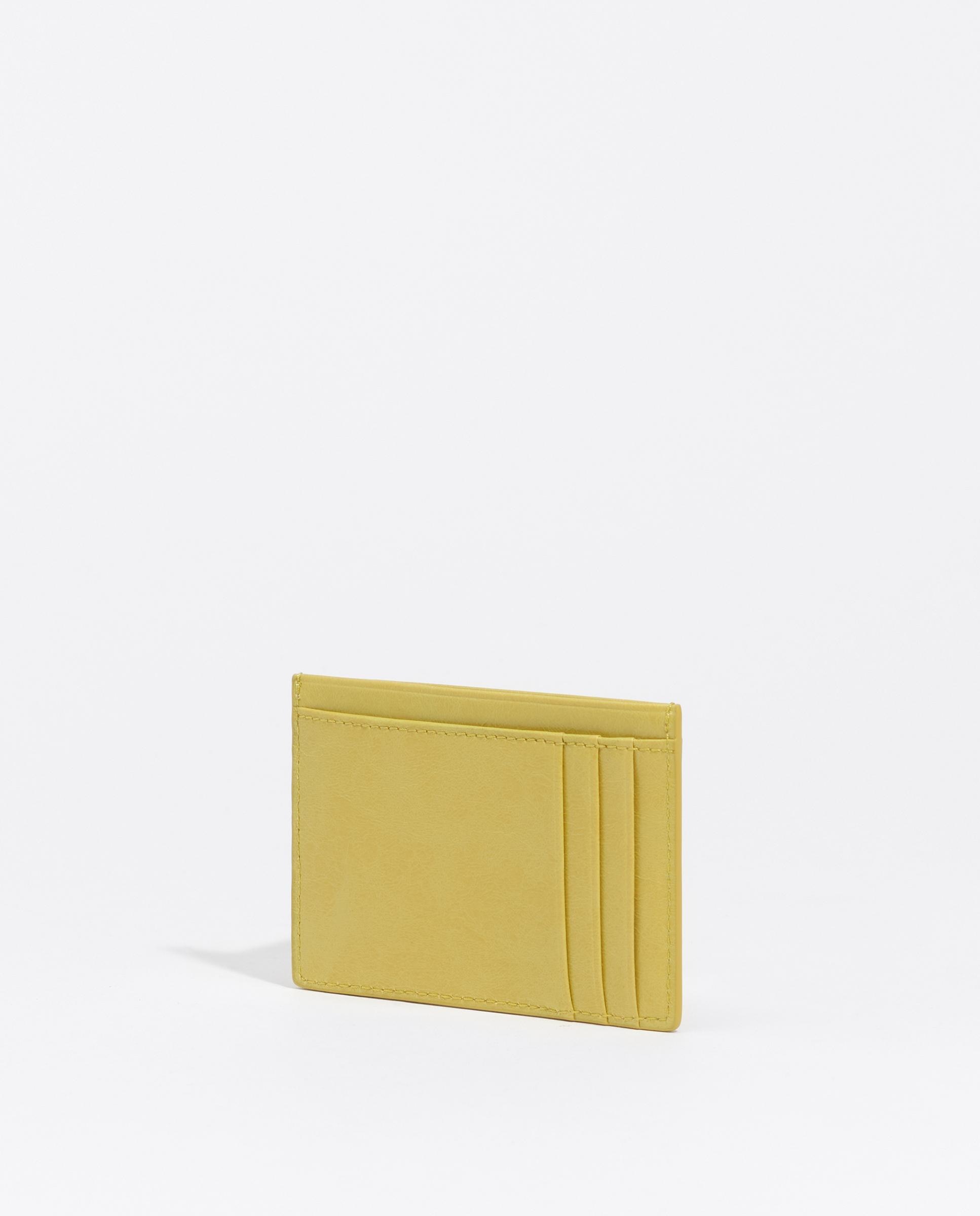 Tarjetero de mujer liso piel - Bimba y Lola - Amarillo Amarillo-4