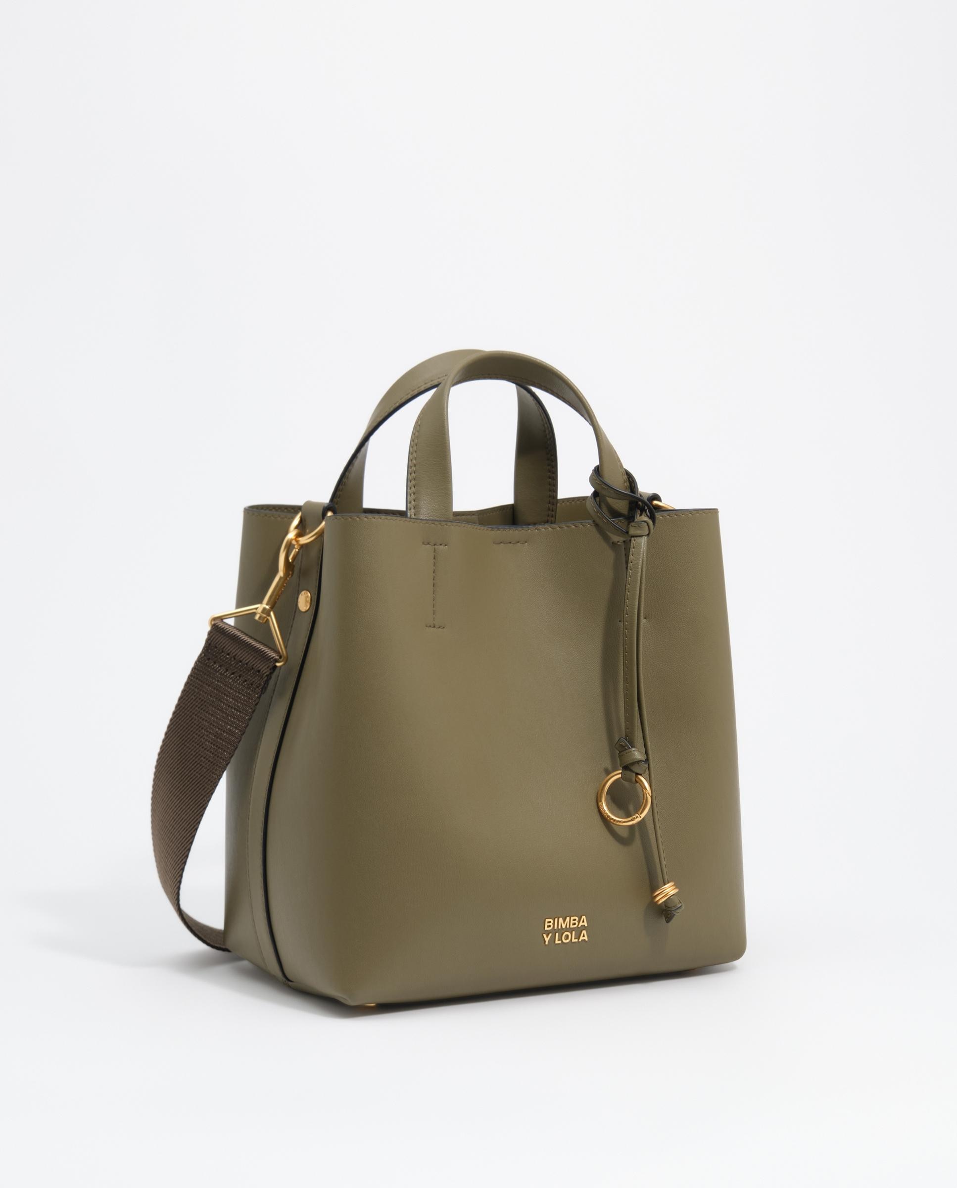 Bolso de mano de mujer chihuahua grande piel - Bimba y Lola - Verde Verde-3
