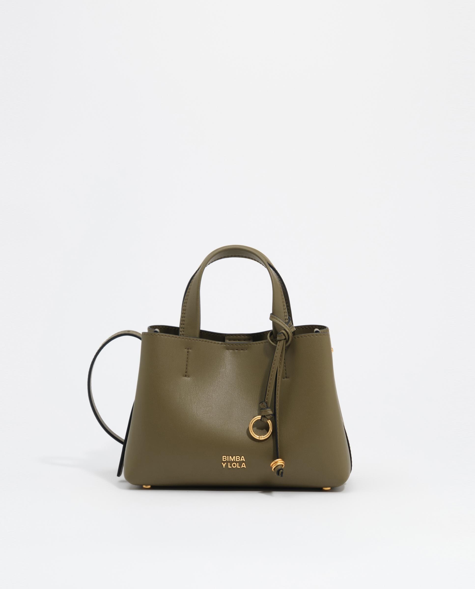 Imagen 0 de Bolso de mano de mujer tote chihuahua pequeño piel Verde