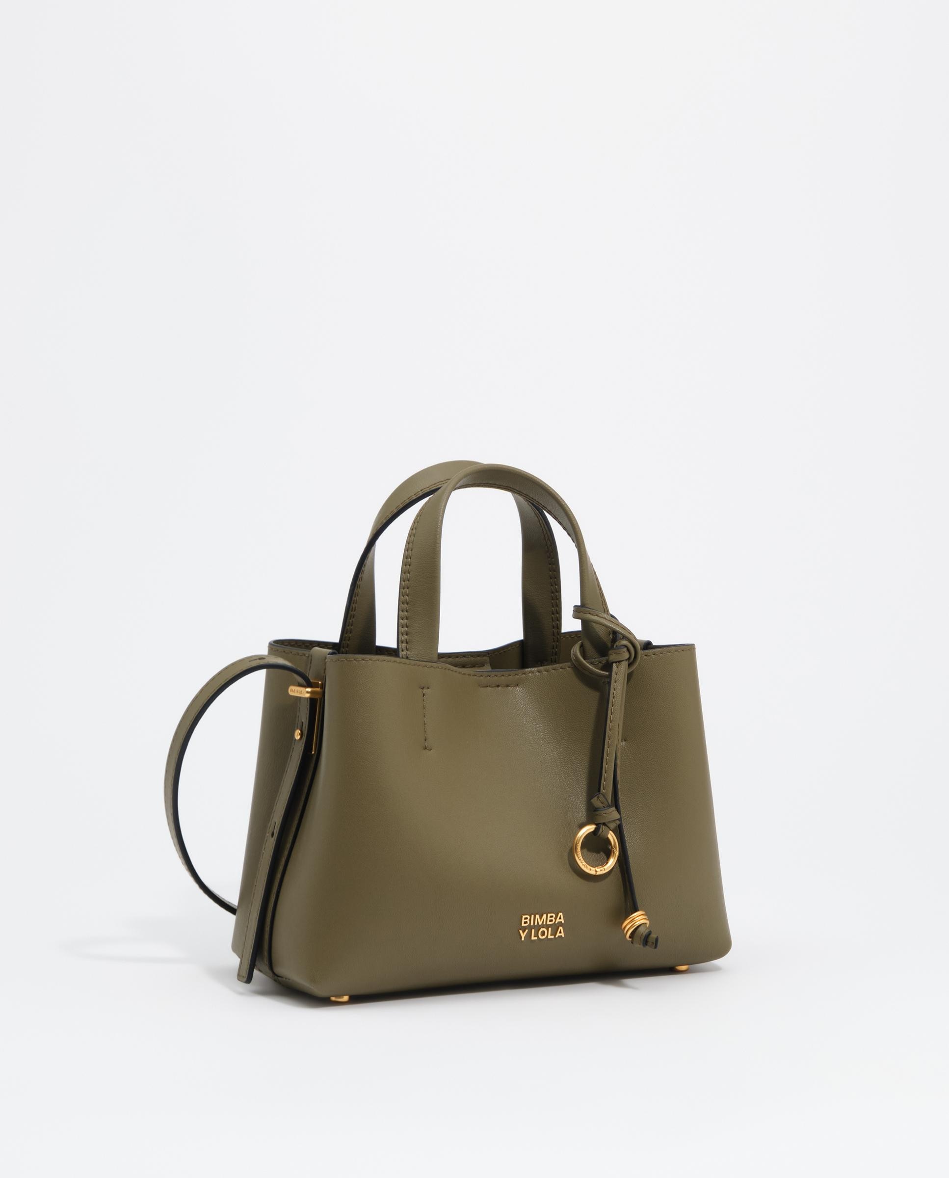 Bolso de mano de mujer tote chihuahua pequeño piel - Bimba y Lola - Verde Verde-3