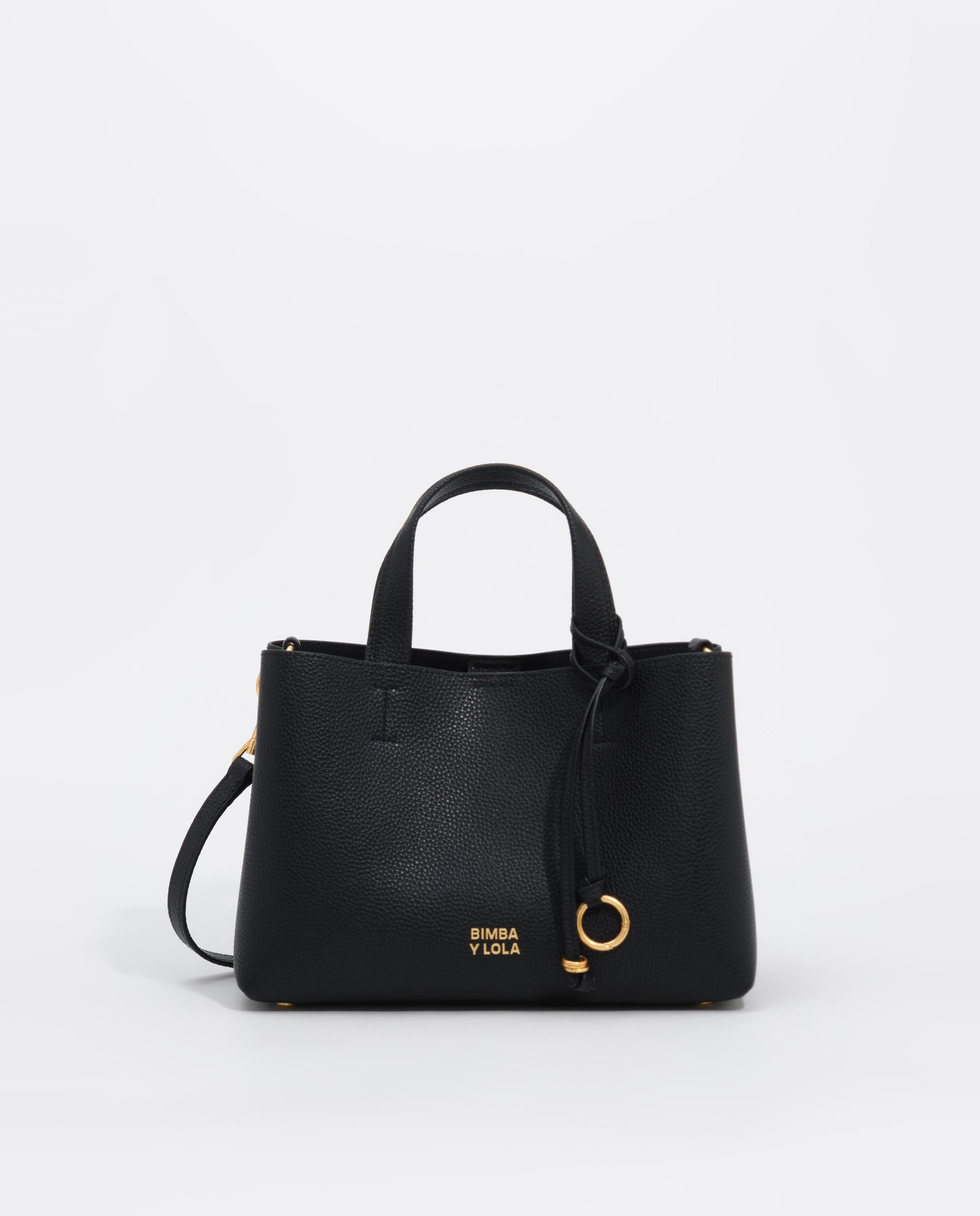 Imagen 0 de Bolso de mano de mujer tote chihuahua mediano piel Negro