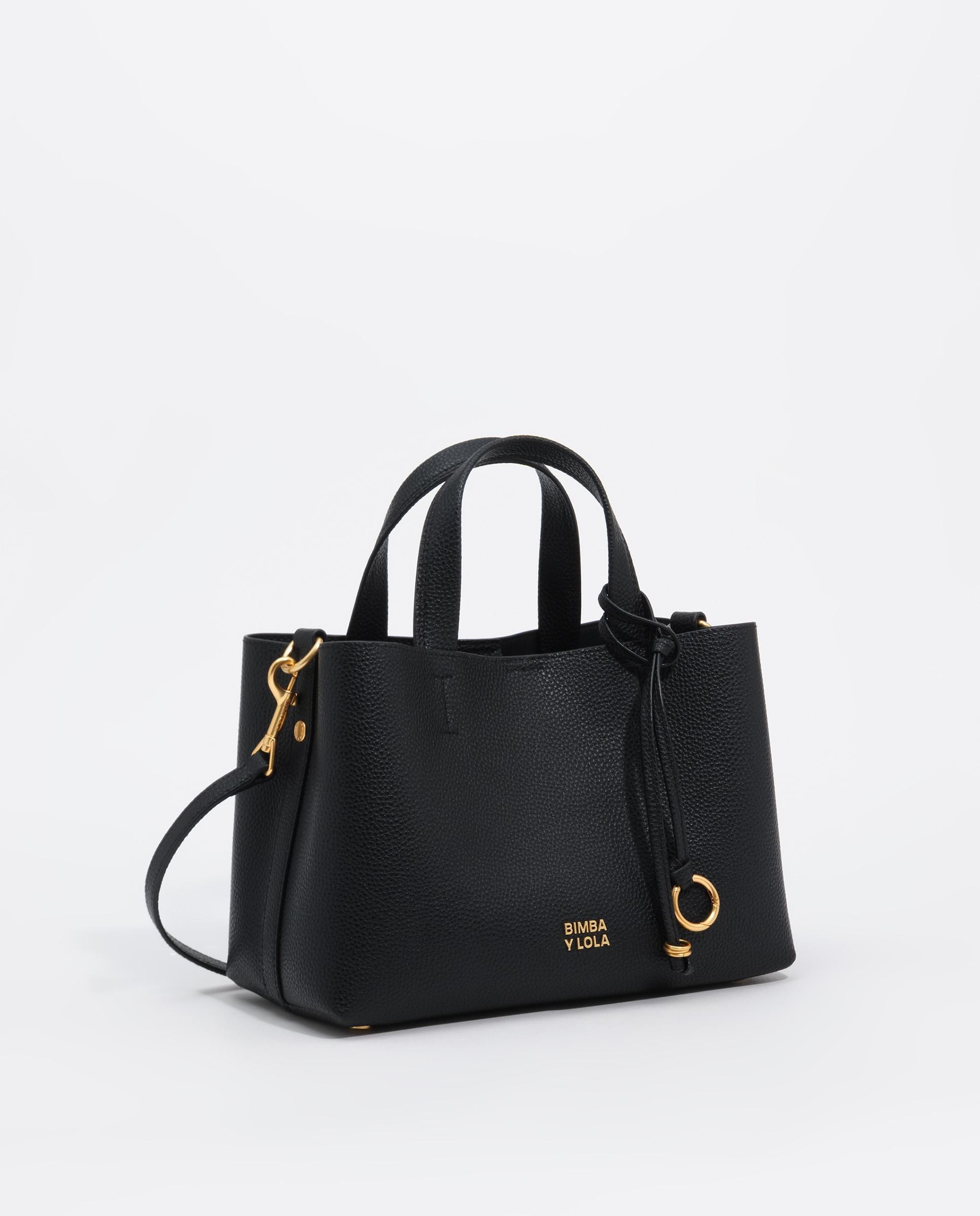 Bolso de mano de mujer tote chihuahua mediano piel - Bimba y Lola - Negro Negro-2