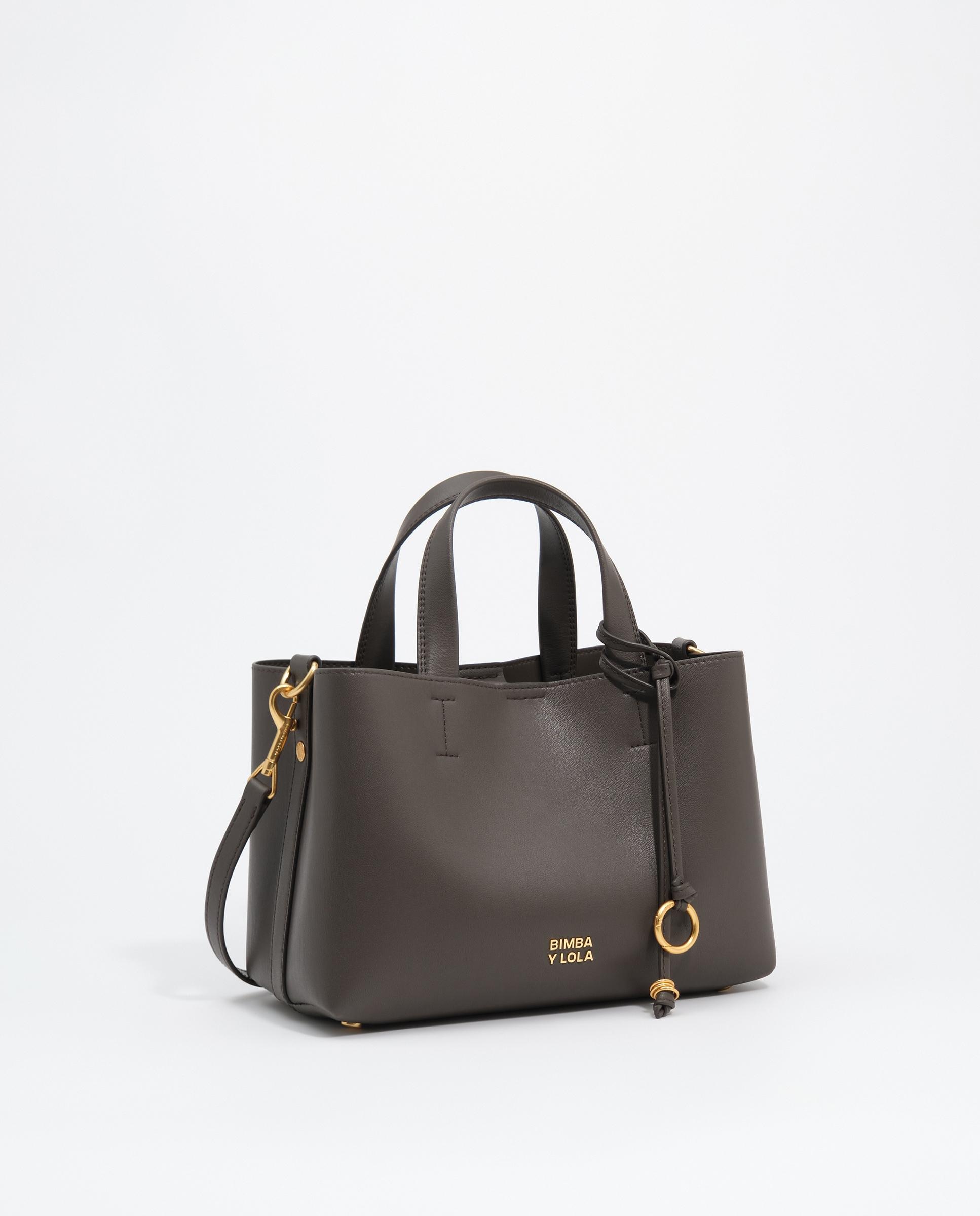 Bolso de mano de mujer tote chihuahua mediano piel - Bimba y Lola - Marrón Marrón-3