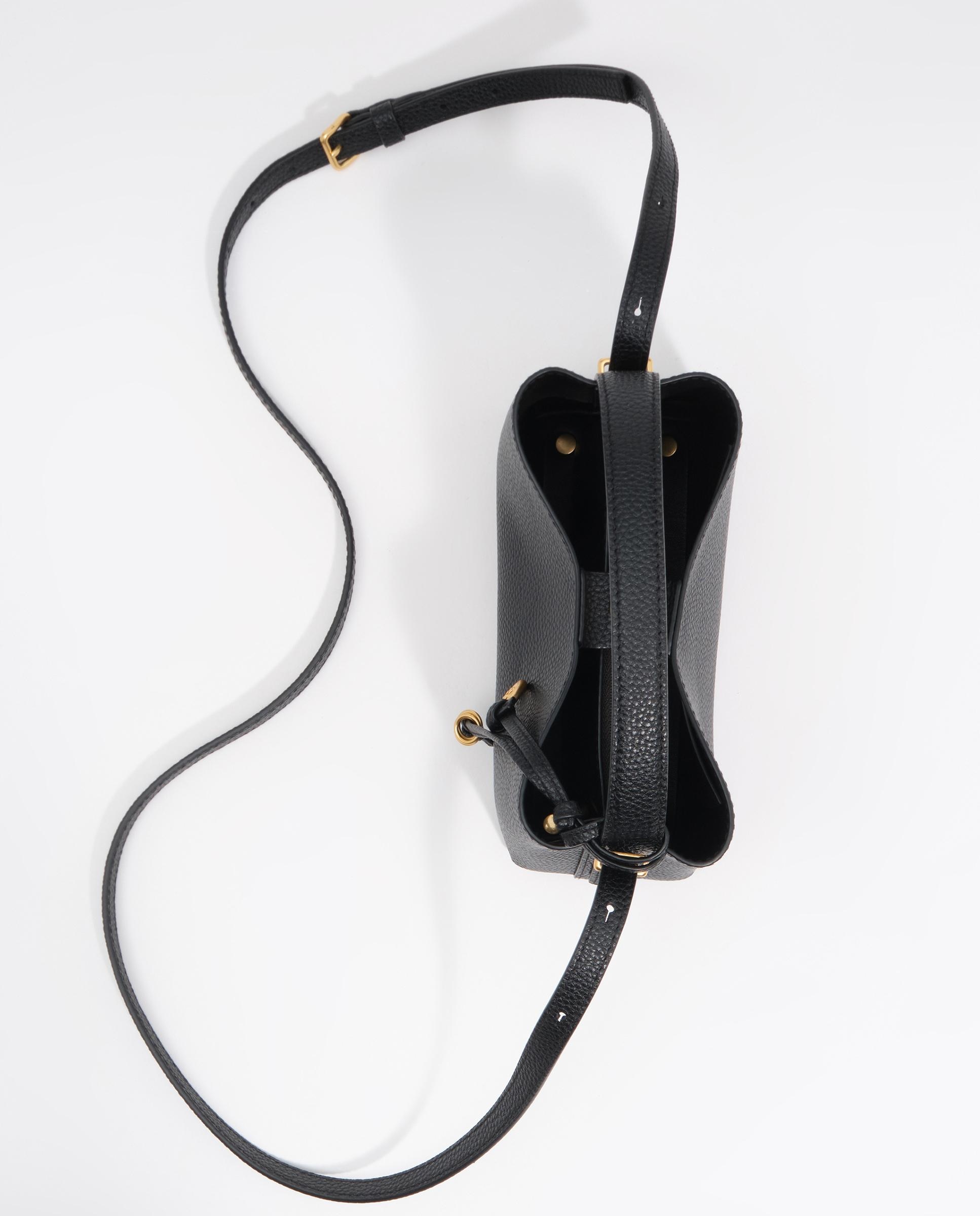 Bolso de mano de mujer hobo chihuahua mini piel convertible a bandolera - Bimba y Lola - Negro Negro-2
