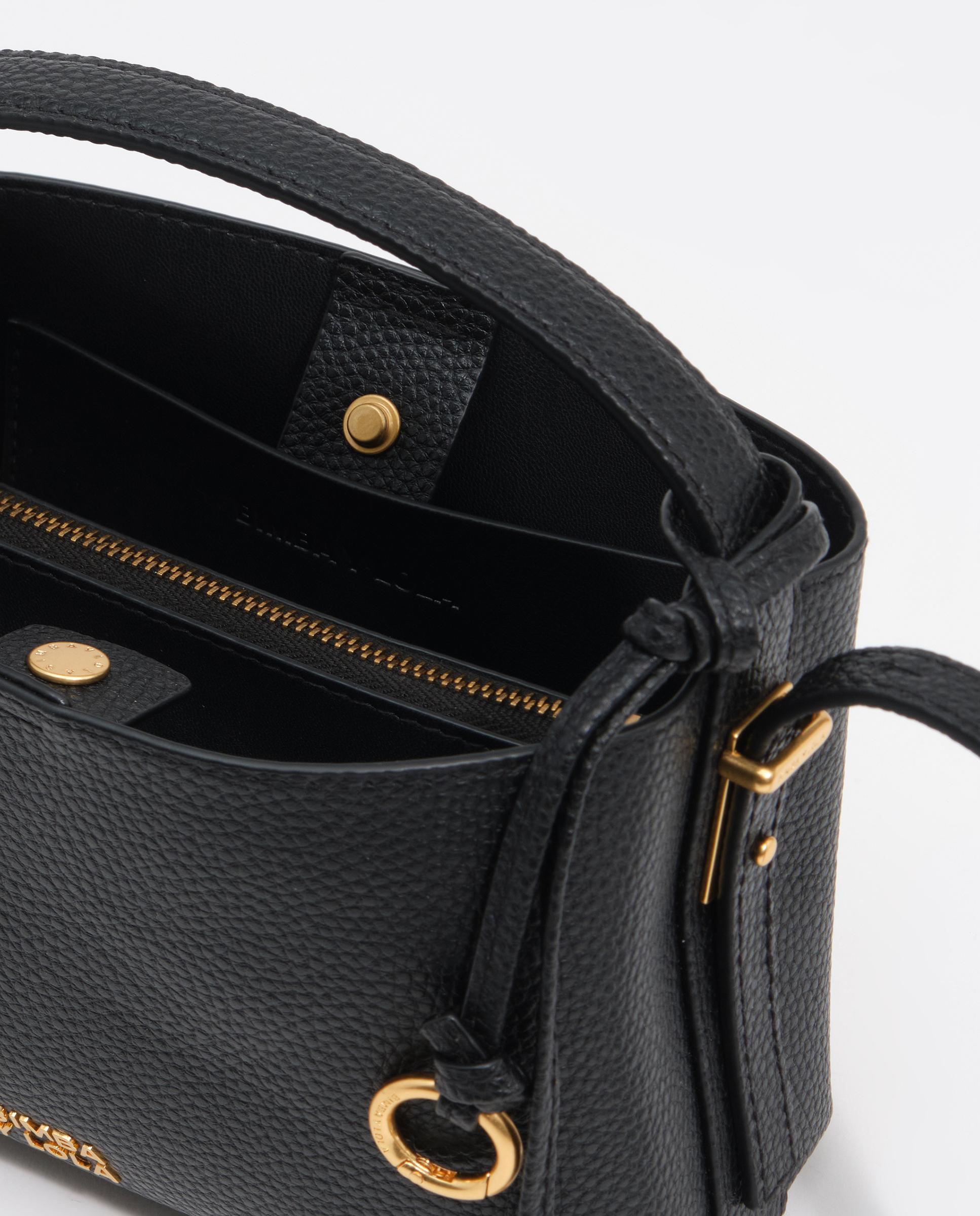 Bolso de mano de mujer hobo chihuahua mini piel convertible a bandolera - Bimba y Lola - Negro Negro-4