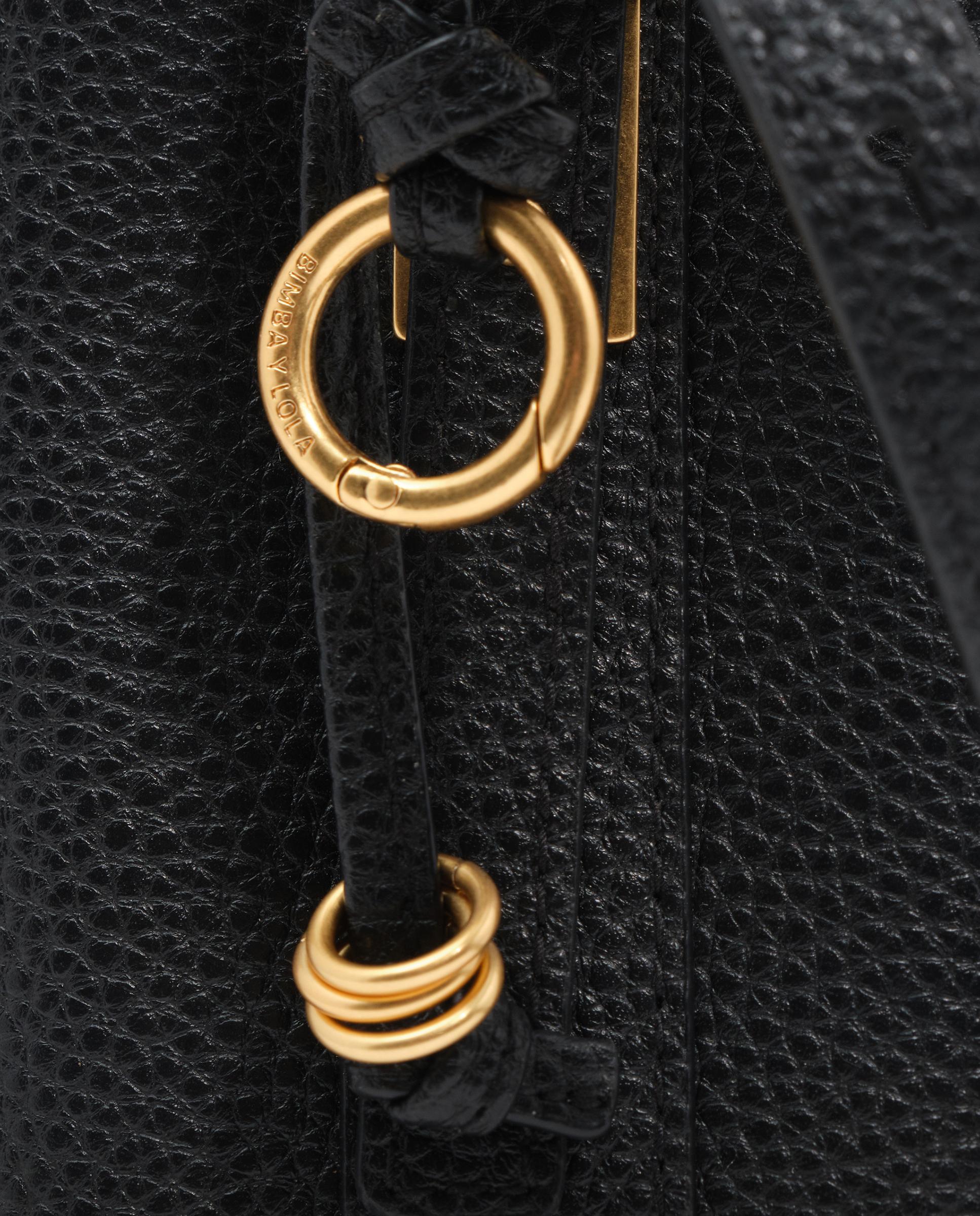 Bolso de mano de mujer hobo chihuahua mini piel convertible a bandolera - Bimba y Lola - Negro Negro-5