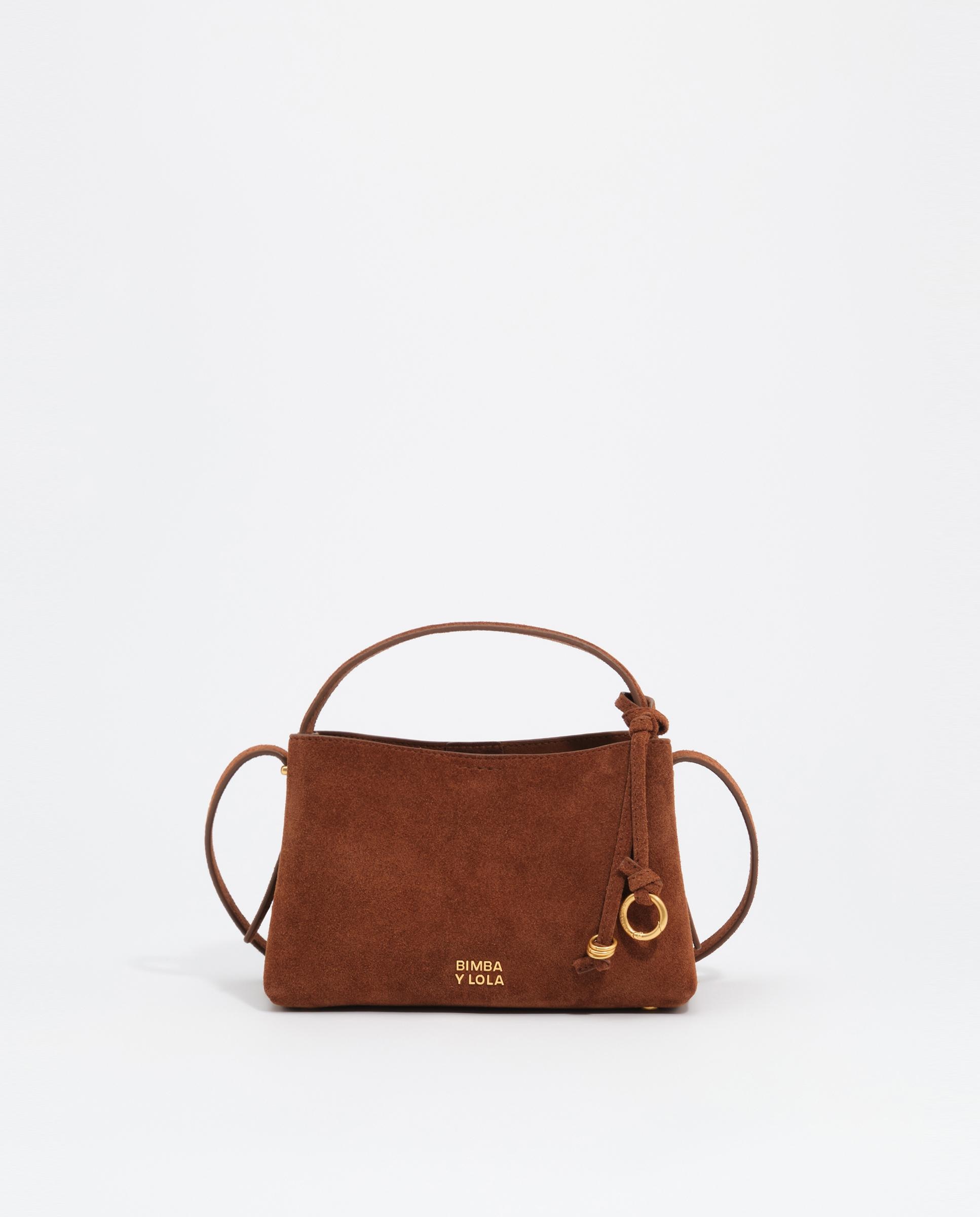 Bolso de mano de mujer hobo chihuahua mini piel - Bimba y Lola - Marrón Marrón-1