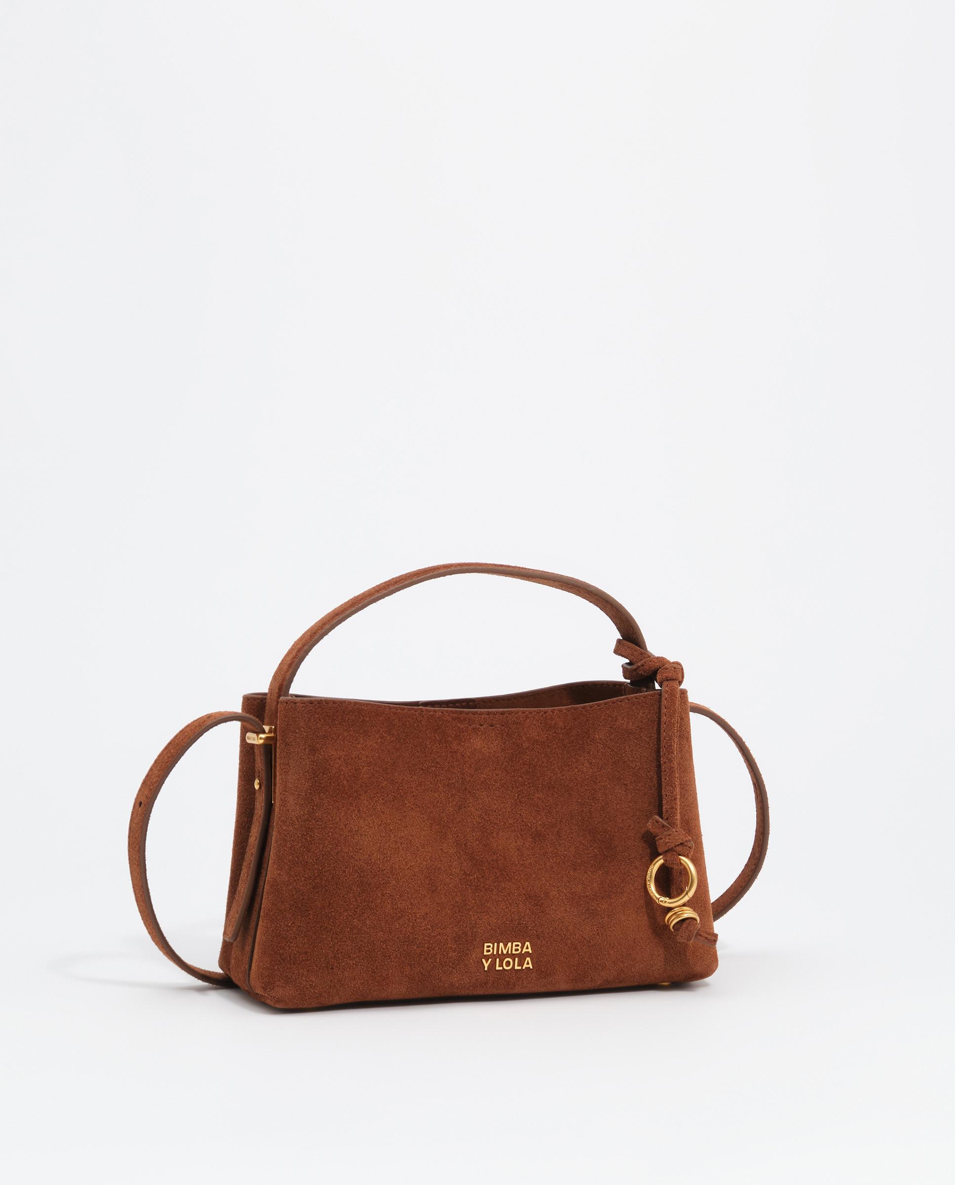 Bolso de mano de mujer hobo chihuahua mini piel - Bimba y Lola - Marrón Marrón-3