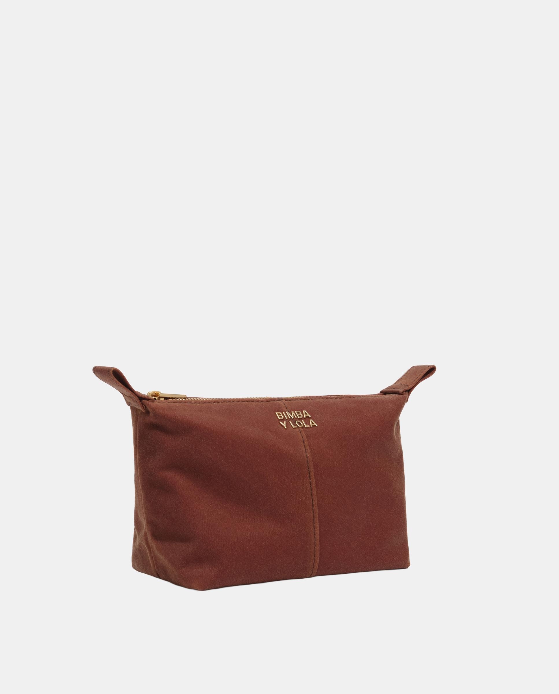 Neceser trapecio pequeño encerado - Bimba y Lola - Marrón Marrón-3